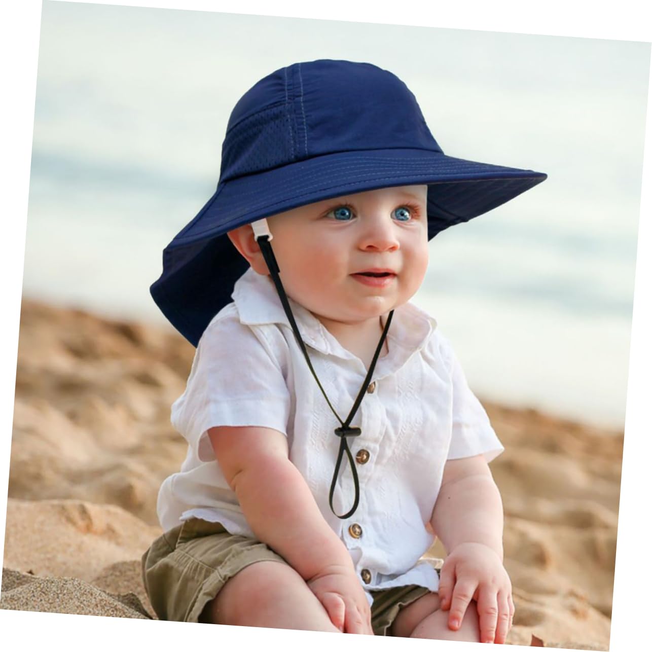 Strandhut Outdoor-Sonnenhut Für Strand-sonnenhüte Eimerhut Für Babymädchen Kleinkinder Sonnenhut Sommerhüte Für Damen Strand Babymützen Kinderhüte Baumwolle