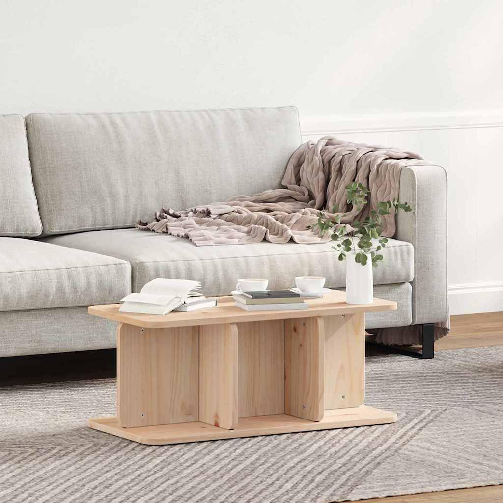Couchtisch Massivholz Kiefer 80x39,5x33,5 cm Natur