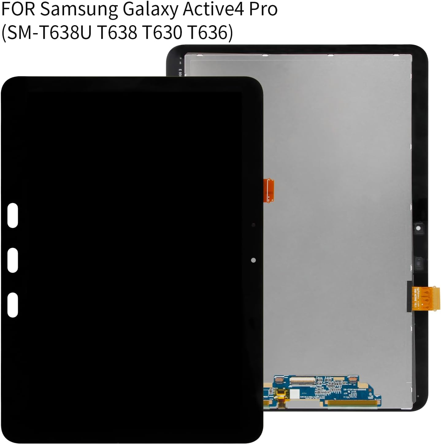 Screen Replacement for Samsung Galaxy Tab Active4 Pro LCD Screen for Samsung Galaxy Tab Active 4 Pro SM-T638U T638 T630 T636 LCD Display Touch Screen Digitizr Assembly Kit with Tools (10.1" Black)