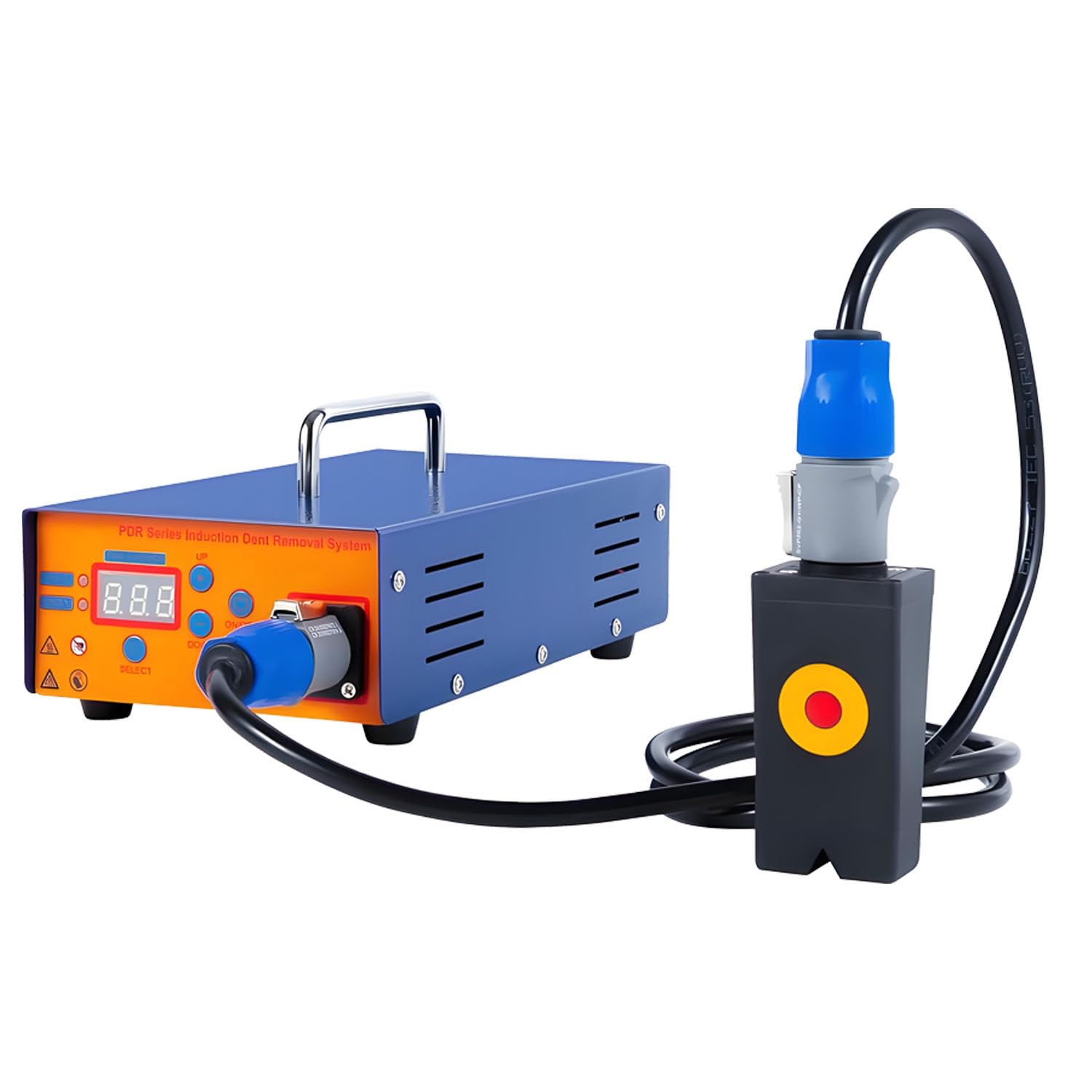 Generico Riscaldatore a induzione per la rimozione di ammaccature, Kit di Riscaldamento a induzione Magnetica, con Valigetta e Piedini Antiscivolo, innocuo per la Vernice dell'auto, per Uso in offici