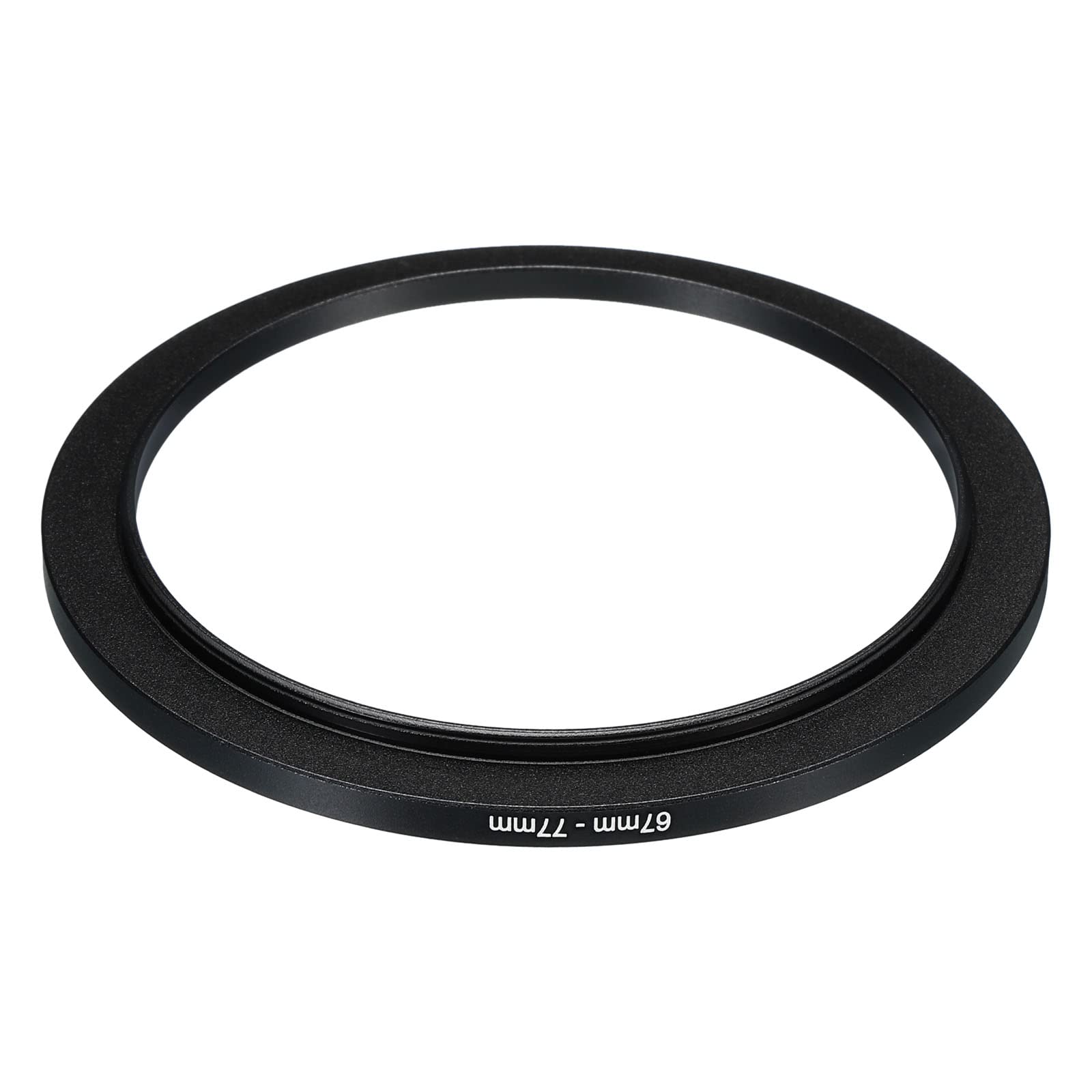 PATIKIL 67mm-77mm Metal Step Up Ring, Camera Lens Filter Adapter Ring Aluminum Filter Adapter Ring for Camera Lenses Hood Black - Image 3