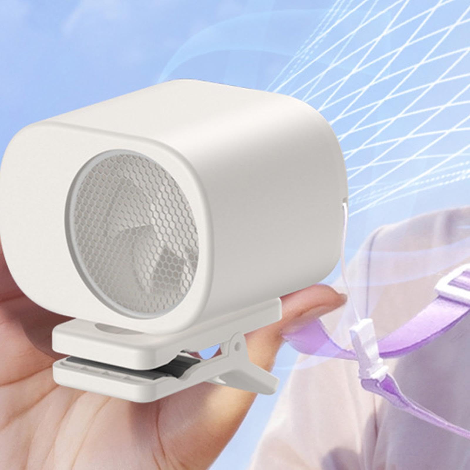 Ventilatore a clip personale a 199 velocità Soffiatore esterno ricaricabile | Ventilatore cintura Per Auto Esterni Campeggio Ufficio Spiaggia