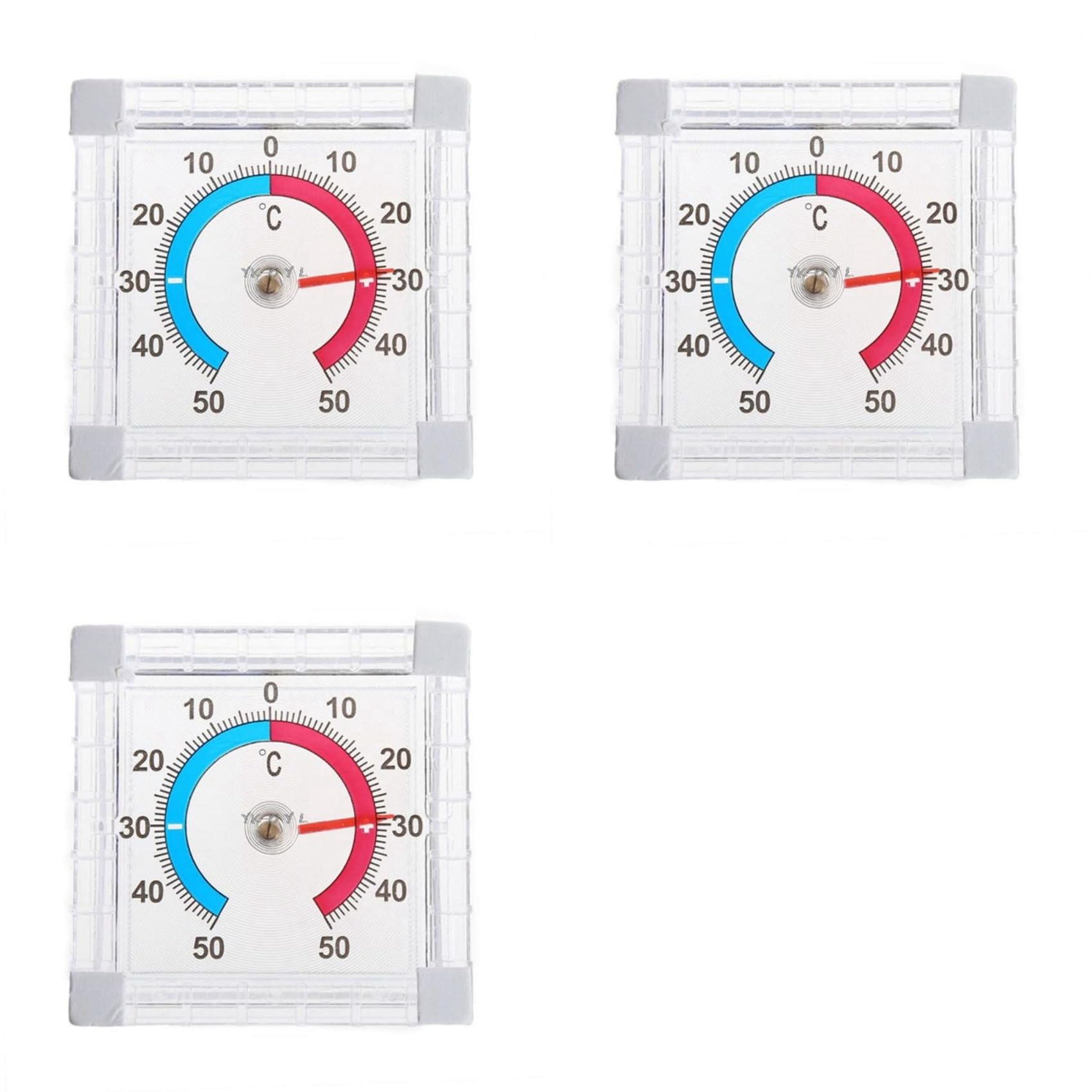Hndhbfgrt 3X Window Indoor Outdoor Wall Garden Home Graduated Disc Measurement Temperature Household Thermometer Supplies
