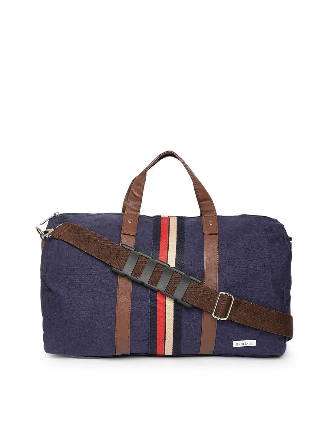 BAD HABITStylish Blue Canvas Spacious Duffle/Shoulder/Gym/Travel Bag for Men & Women