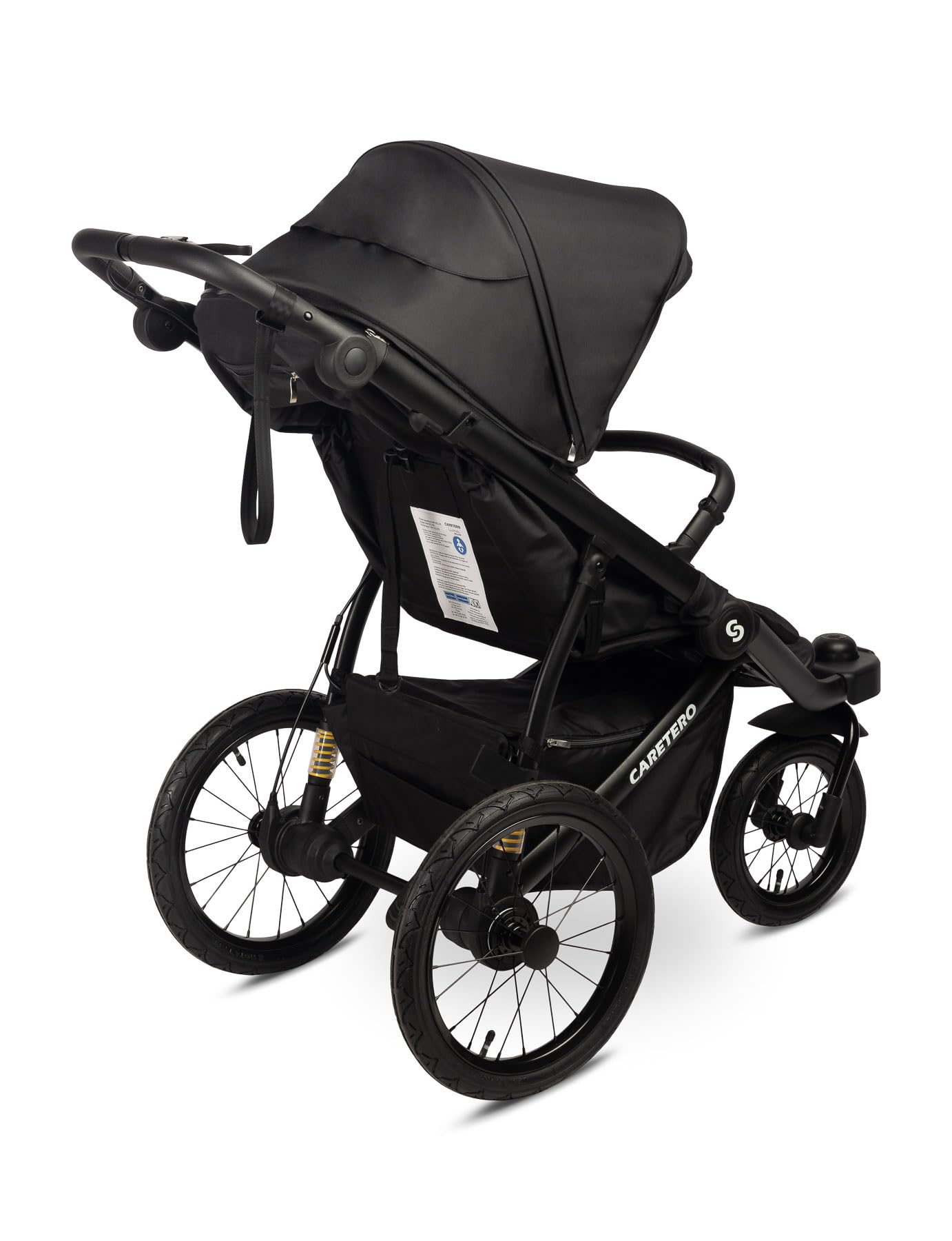 CARETERO - Lima Deluxe Wózek Spacerowy – Lekki z Regulowanym Siedzeniem, Dużym Daszkiem i Koszem – Kompaktowy Składający się, dla Dzieci