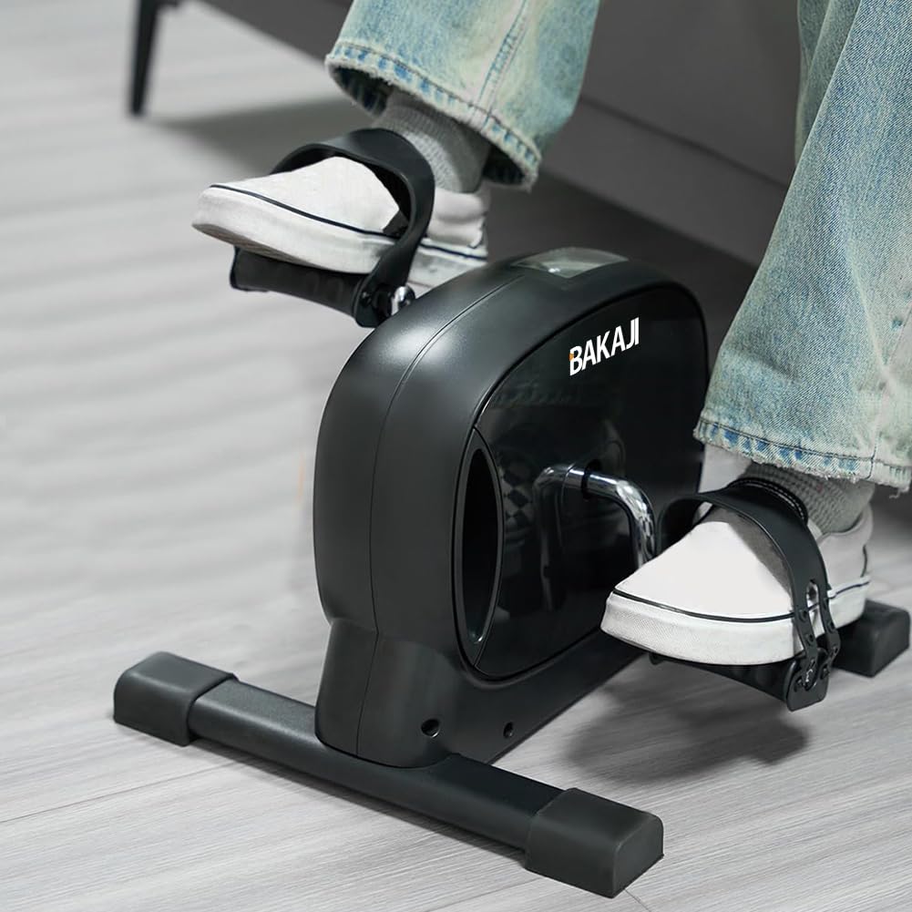 BAKAJI Pedaliera per Allenamento Braccia e Gambe, Cyclette Cycle Bike da Ginnastica Passiva, Ideale per Riabilitazione, Anziani, Fitness, Esercizio Fisico, Palestra