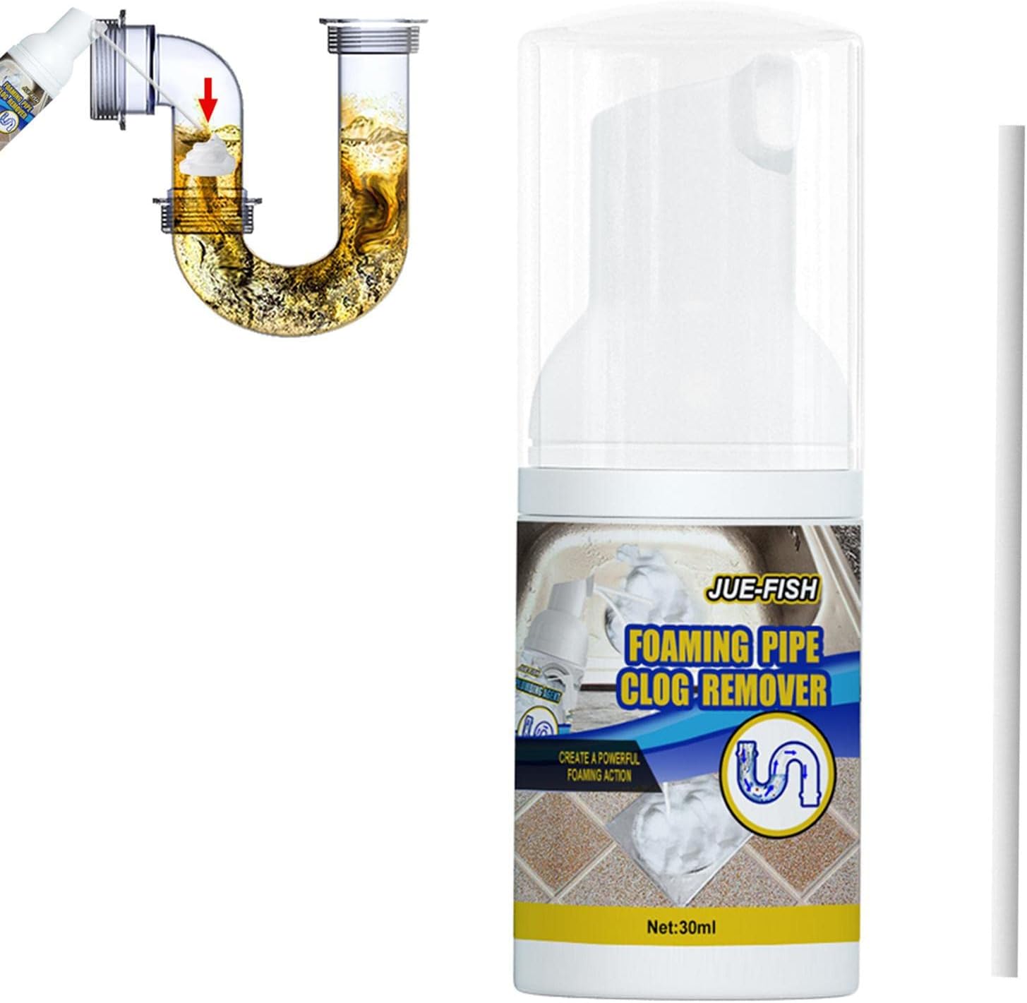 Voiakiu Pipeline Foam Dredge Agent Portable Cleaning Tool