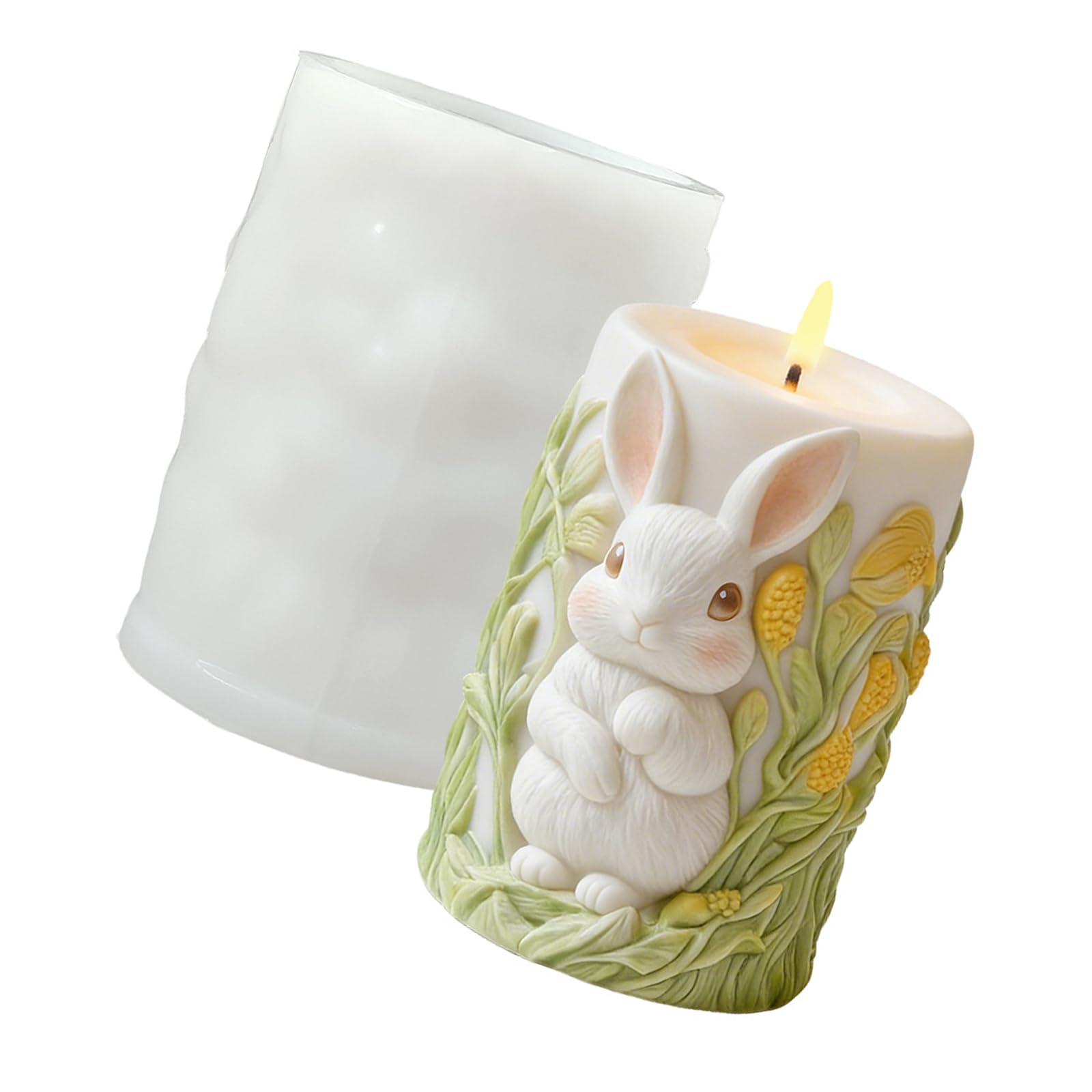 Snorvixre Easters Rabbits Silicone Crafting Supplies for Resin Decoration and Projects Easters Silicone