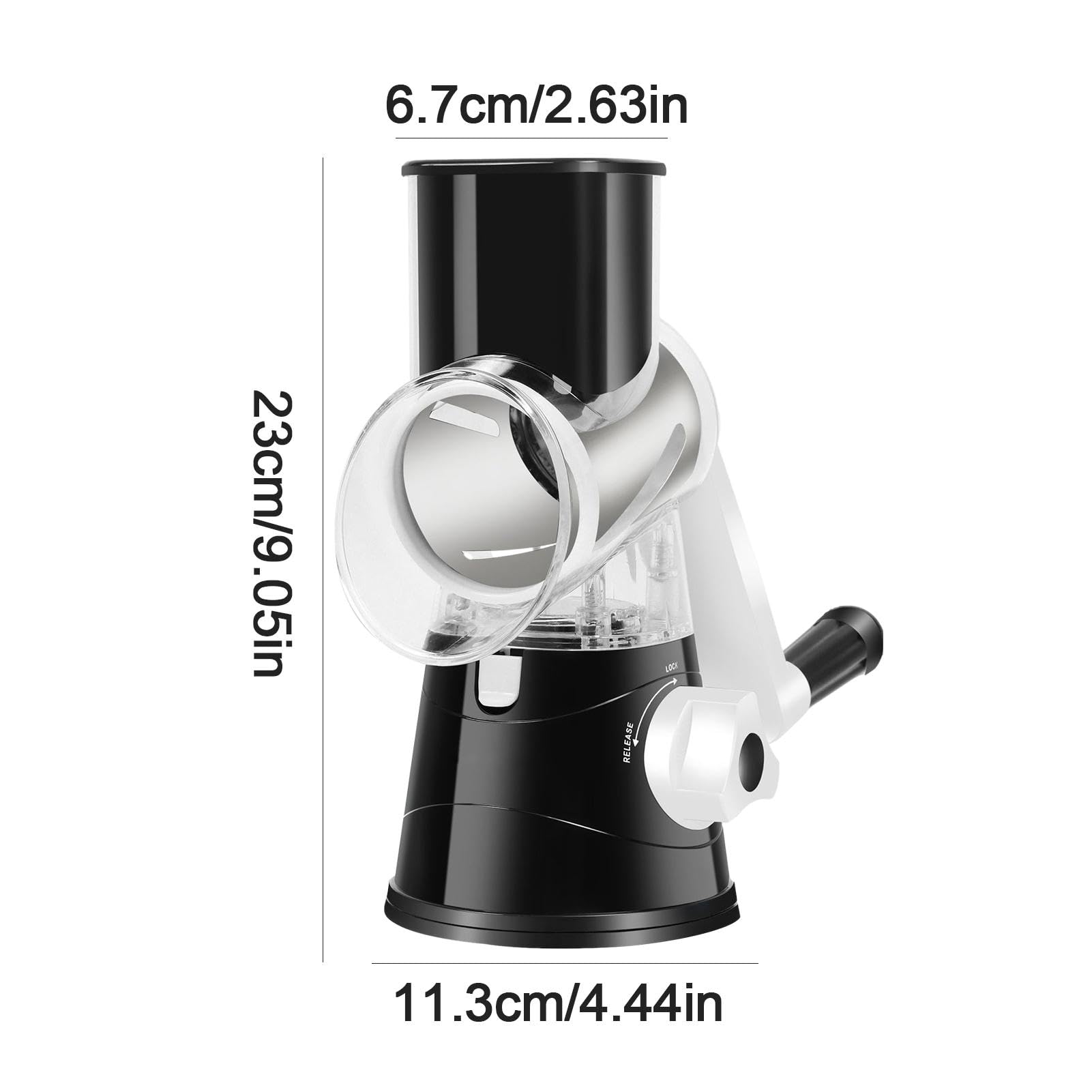 Grattugia Per Formaggio Con Manovella - Compatta, Pratica E Multifunzione - Foto 9