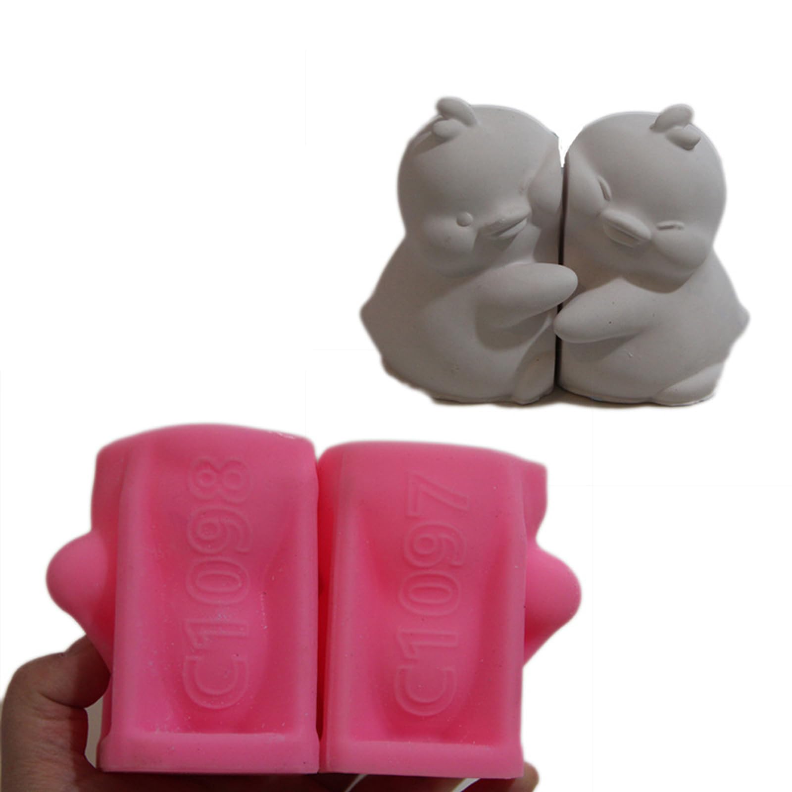 Xjdzineq Silicone Animal with Pigs Koala and Bird Figures for Candlewax Projects and Home Decorations Craft