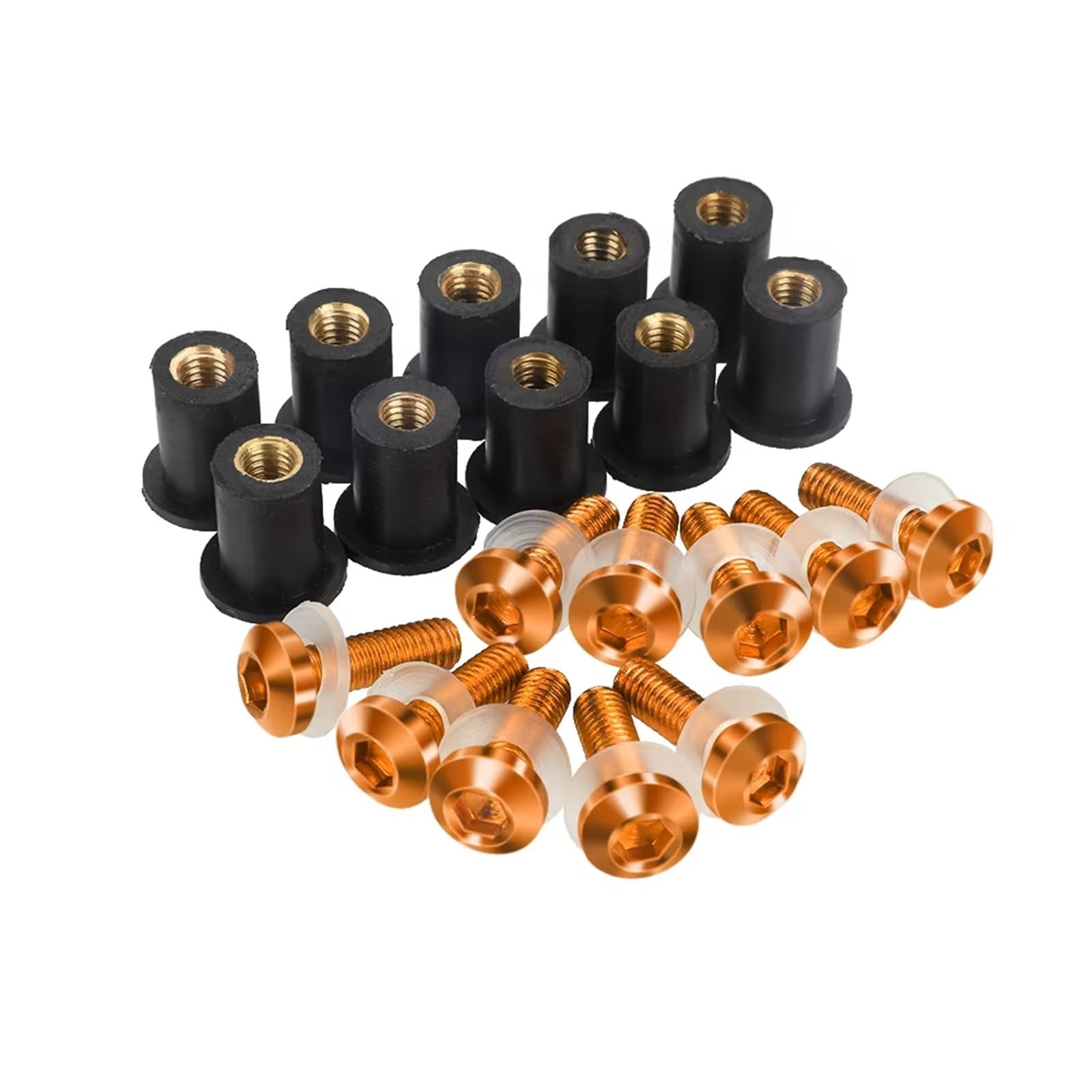 Viti per Carrozzeria Set Compatibile con Yamaha per TDM900 per Tenere 700 Combinazione di Viti Autofilettanti Kit di Combinazione di Bulloni per Moto Kit di Bulloni per Moto