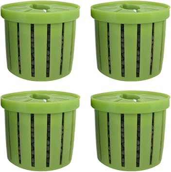 Hydroponic Plant Basket - 4 Piece Aquarium Plant Holder | Plants Growing Cups Root Anchors | Aquatic Substrate Stabilizer for Home Apartment Aquarium Landscaping Decoration