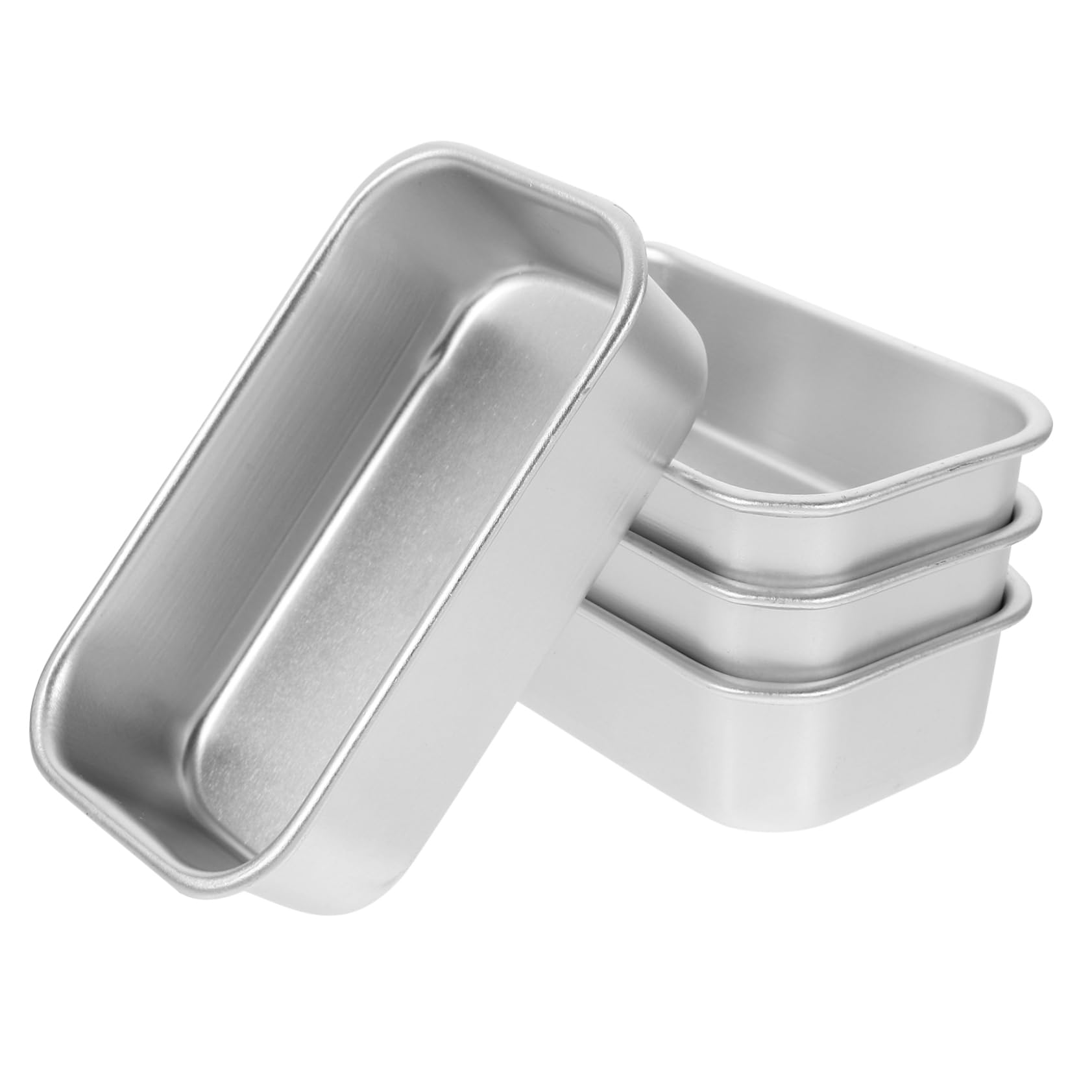 PRETYZOOM 12piezas Bandeja De Hornear Para Pan y Pasteles De Molde Resistente Altas Para Uso Cocina y Repostería Casa o Negocios Color Plata