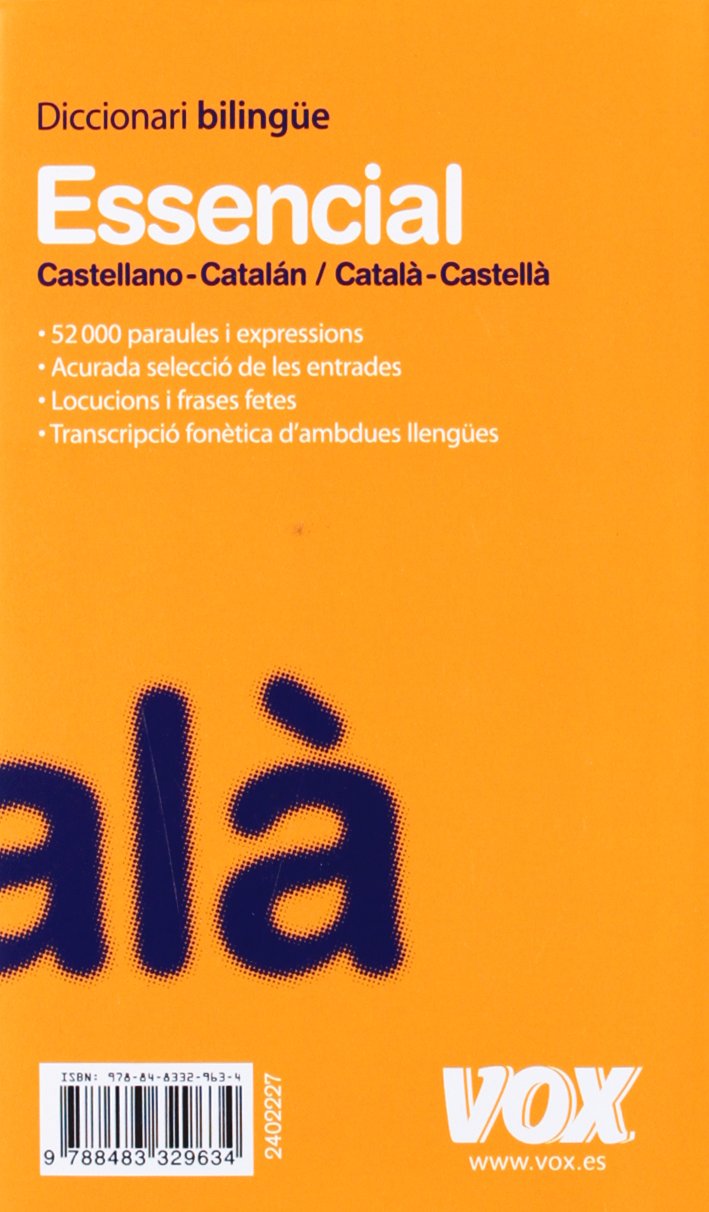 Diccionari Essencial Castellano-Catalán / Català-Castellà (Vox - Lengua Catalana - Diccionarios Generales)