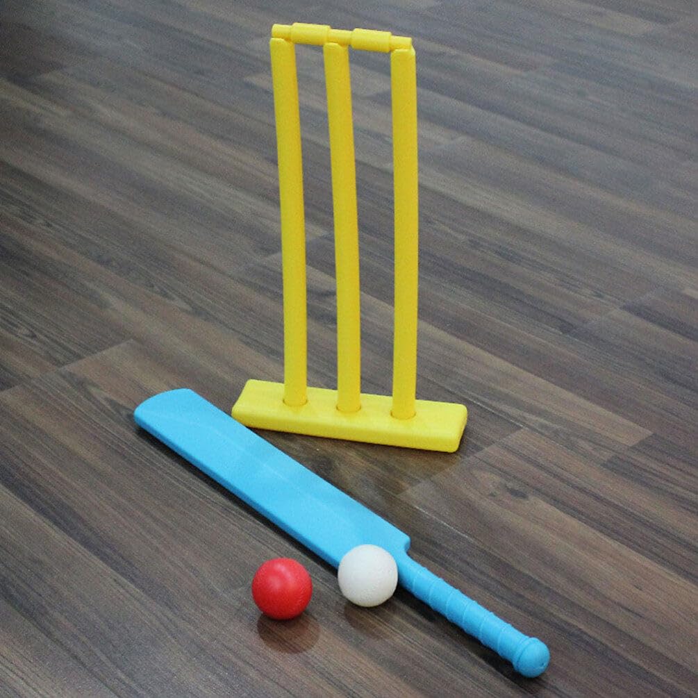BESTonZON Set da Cricket Gioco Educativo per Ragazza Unisex e Pallina in Robusta Colore per attività Fisiche e Divertimento in Spiaggia