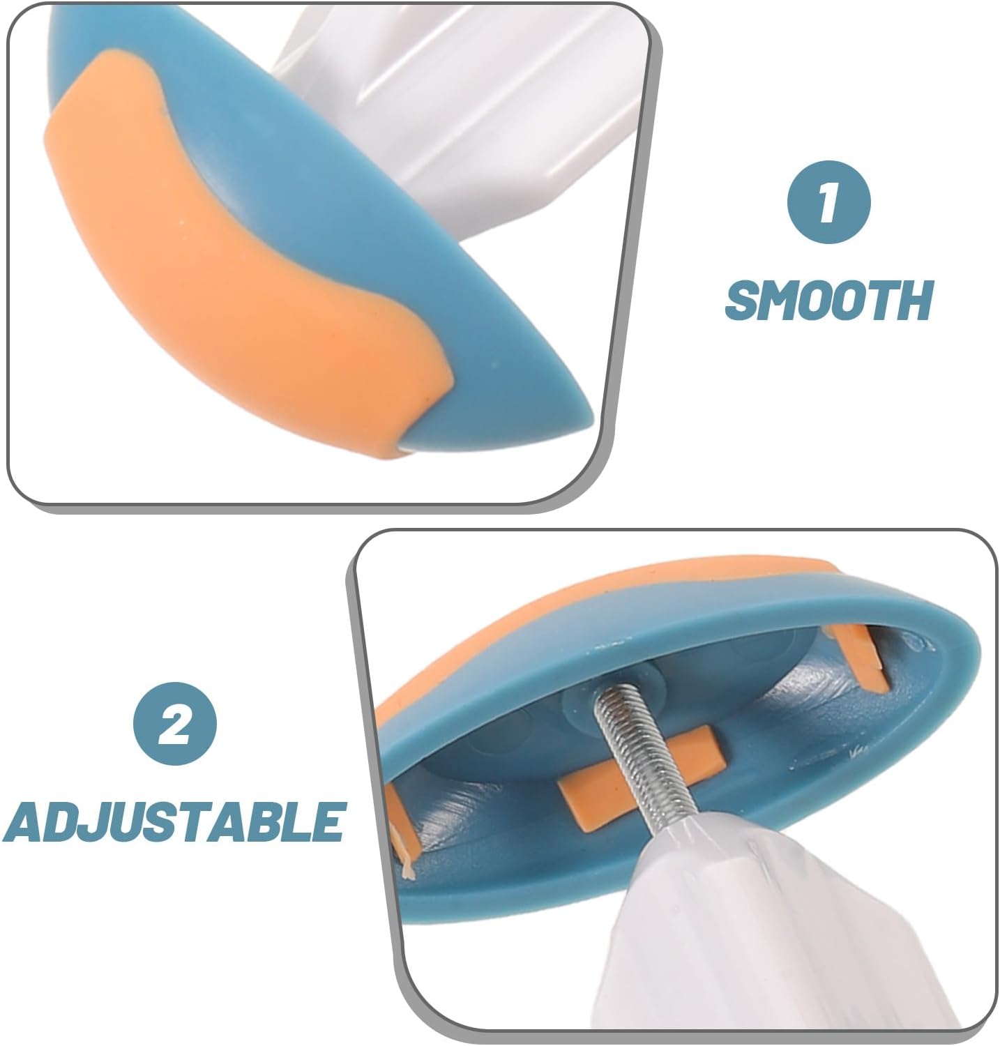 Wakauto 1 Pair Small Shoe Stretchers, Non-slip Shoe Trees Widener Orange