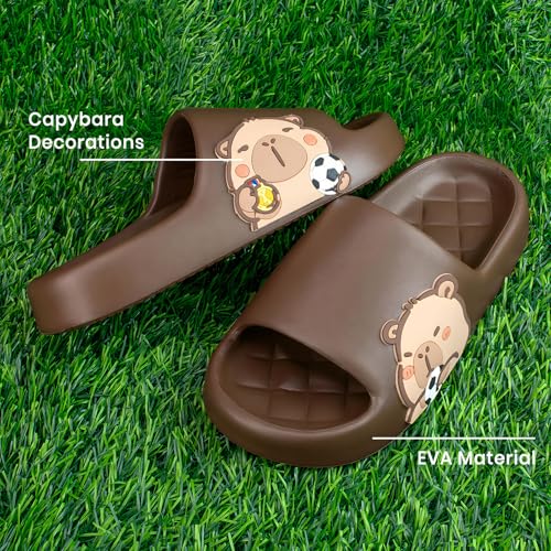 Image of Men's and Women's Capybara Slides,Cute Capybara Slippers for Indoor Outdoor,Non Slip Quick Drying Shower Shoes,Comfort Cloud Slides Sandals