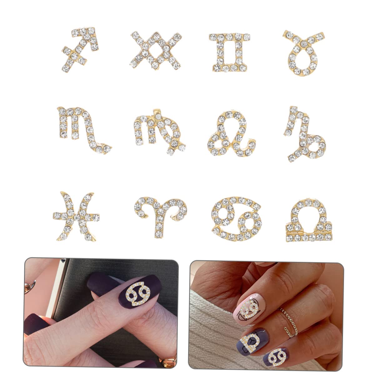 BESTYASH 4 Set Charm Per Unghie Con Decorazioni Per Manicure Eleganti E Uniche Accessori Per Nail Art Te Per E Personale 24 Pezzi * 4