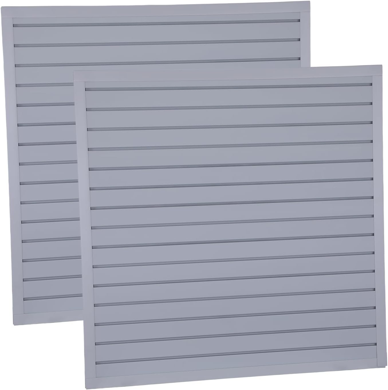 Generic 2 Pack Garage Slat Wall Storage Systems 4 X 8ft PVC Garage Organizer High Load Capacity for Woodworking Workshop Craft Room Organization