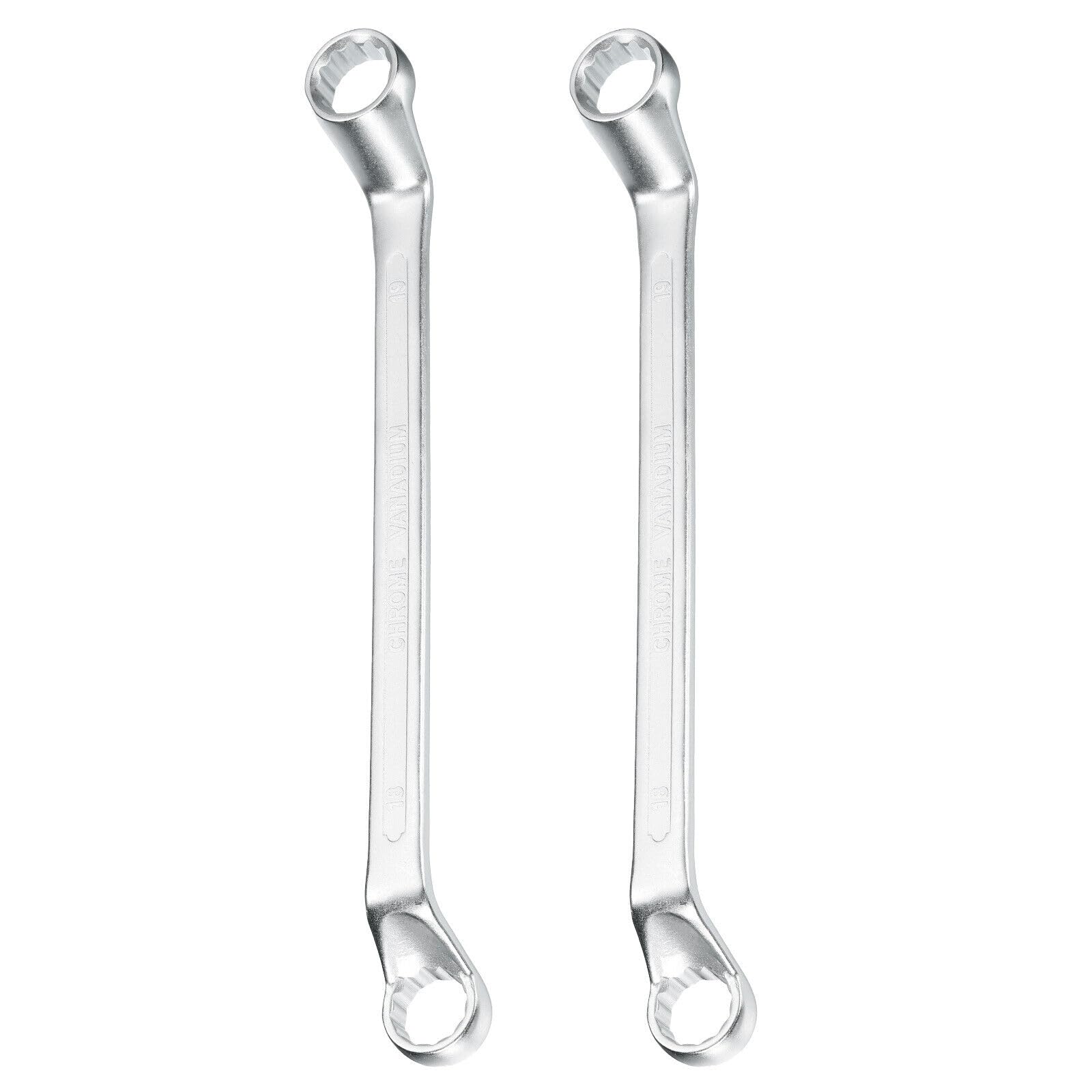 Parts for Machine 2pcs Offset Lengthen Box End Wrench 18 x 19mm 75 Degree Offset Double End Wrench (#CN-250924-03545)