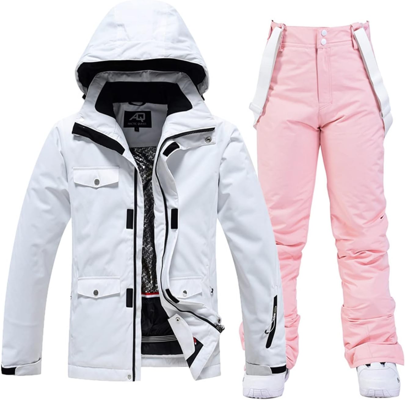 Waterproof Windproof Snowboard Suit, Ski Jacket and Snow Coats Snow Suits for Winter Outdoor Sports (Color : Color 2, Size : X-Small)