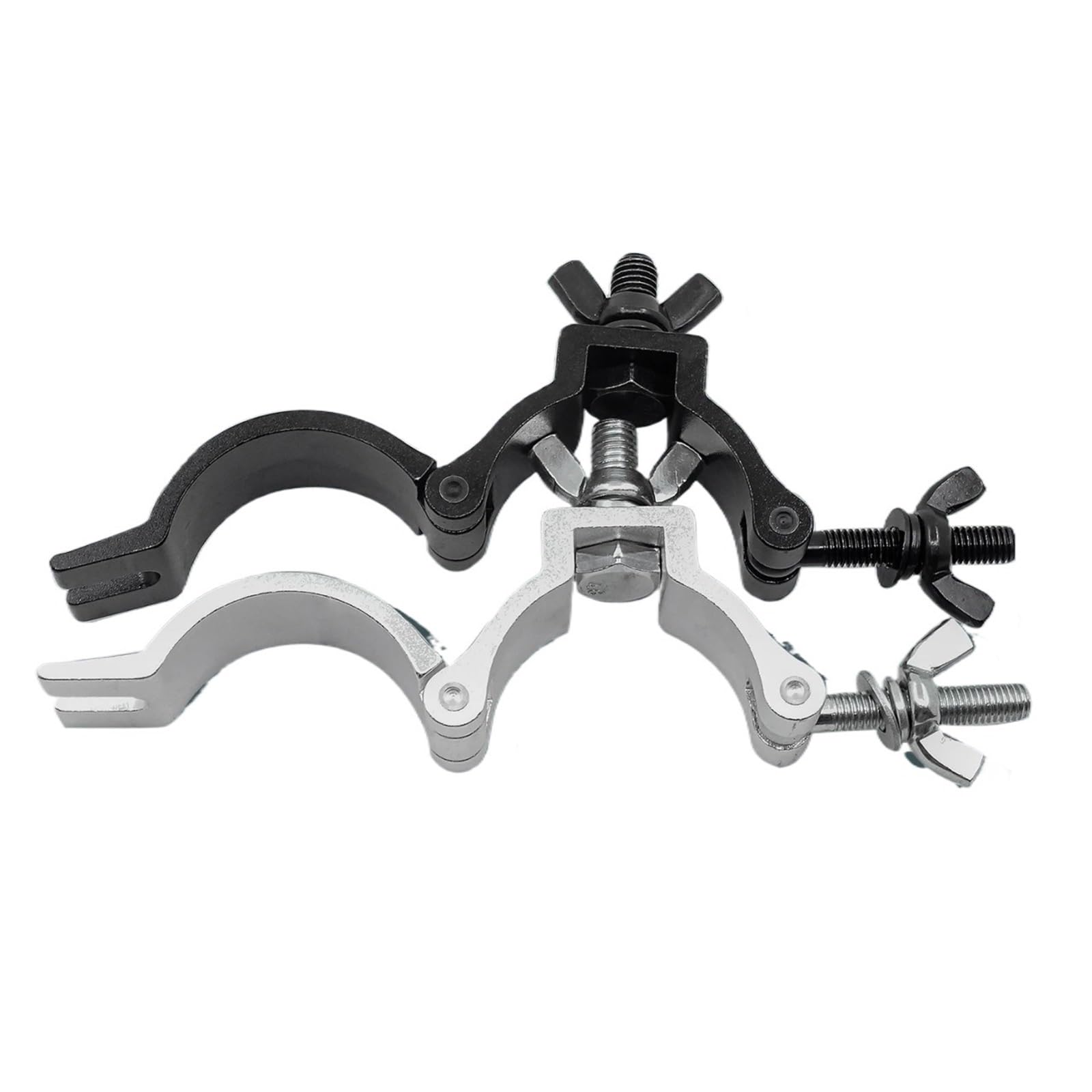 zacisk do kratownicy. 7pcs Stage Light Hook Aluminum Alloy Heavy Duty Bracket for Moving Head Theatre Lighting(Black)