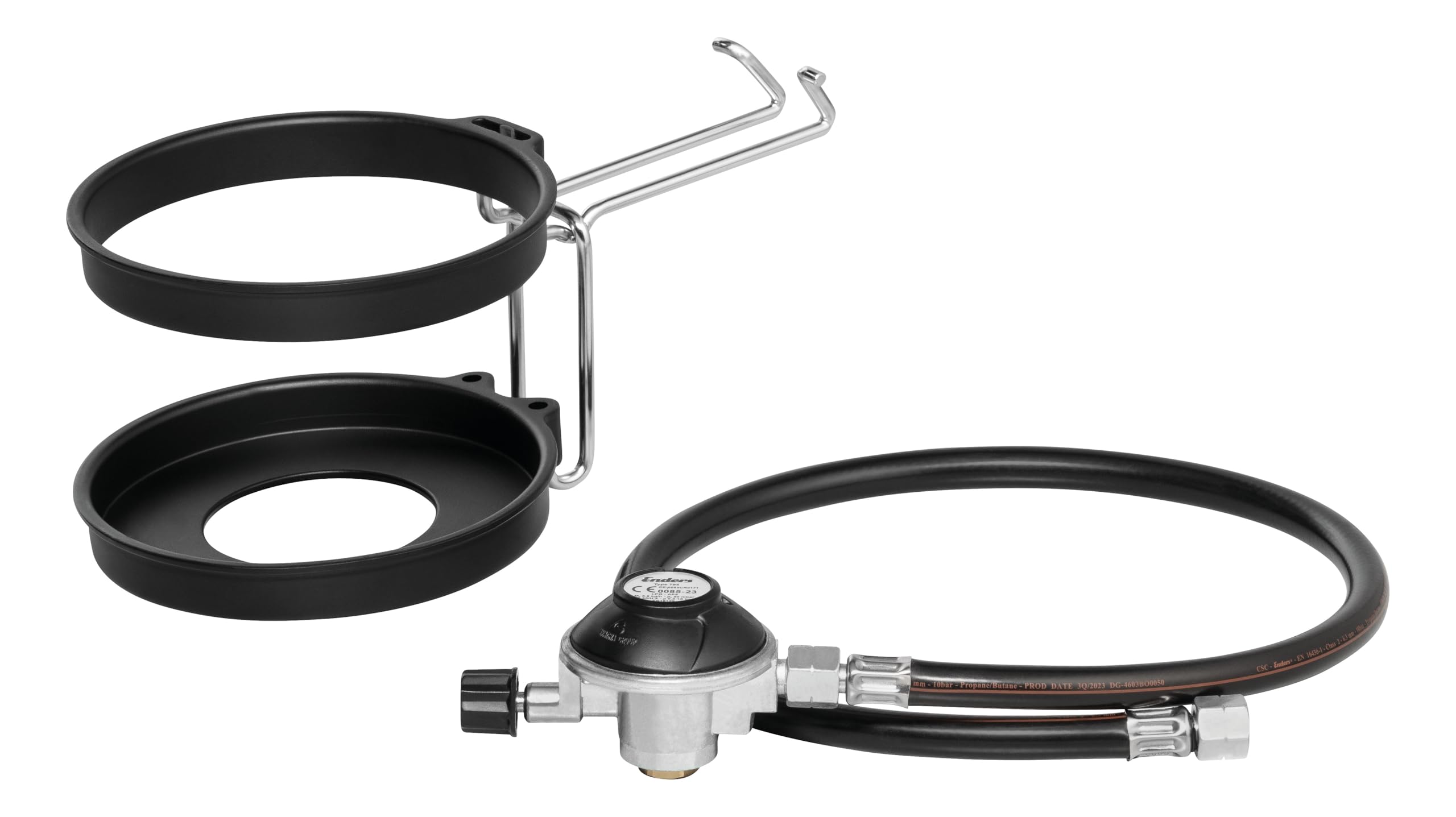 Enders® Kartuschenhalter Set für Urban II/Explorer II 50mbar #2071, Schwarz