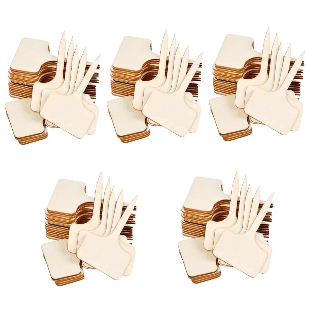 VANZACK 100pièces Étiquettes De Plantes Marqueurs De Jardin Pour Identifier Vos Plantes Accessoires De Jardinage Bamboo Utilisation Intérieure Et Extérieure