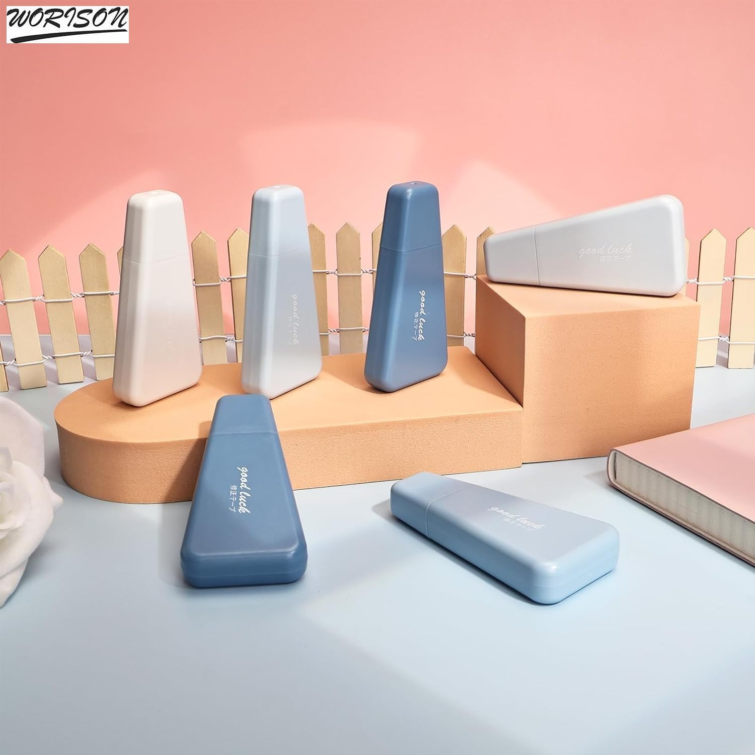 Pastel Blue Correction Tape - Instant Fixes! -3 Pastel Blue Correction Tape - Instant Fixes! -3
