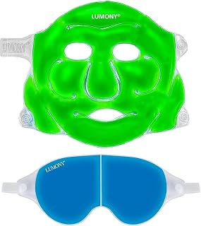 LUMONY® | Combo | Cooling Gel Relaxing Cool face mask & Cooling Relaxing Eye Mask for Suitable for All Family Members (Fac... Price In India