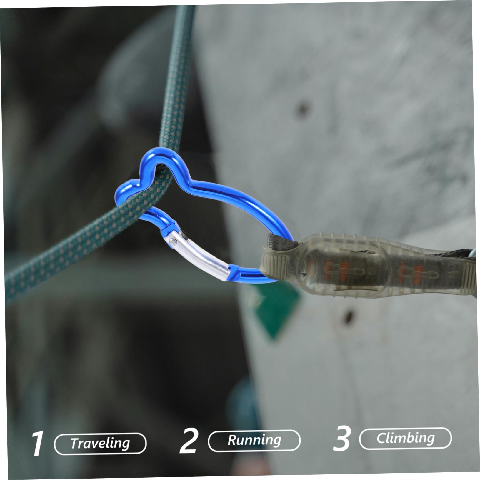 BESTonZON Fischförmige Karabinerhaken Leichte Robuste Sicherheitsclips Für Outdoor Aktivitäten Zum Befestigen Von Schlüsseln Rucksäcken Und Campingzubehör