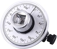 BSBMIEQM 1/2 Inch Drive Torque Angle Gauge, 360° Adjustable Wrench Tool for Precise Professional Fastener Tightening