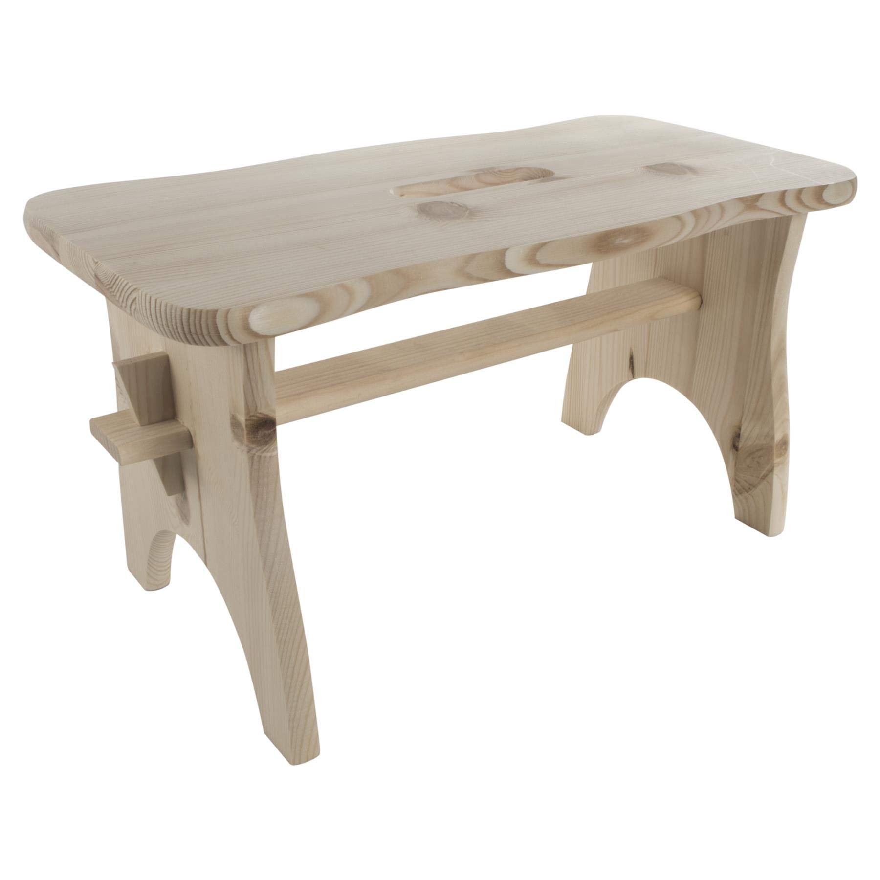  WooDeeDoo Kids Unfinished Solid Pine Wooden Step Stool for Toddlers
| Indoor Bathroom & Bedside Helper for Kids – WooDe