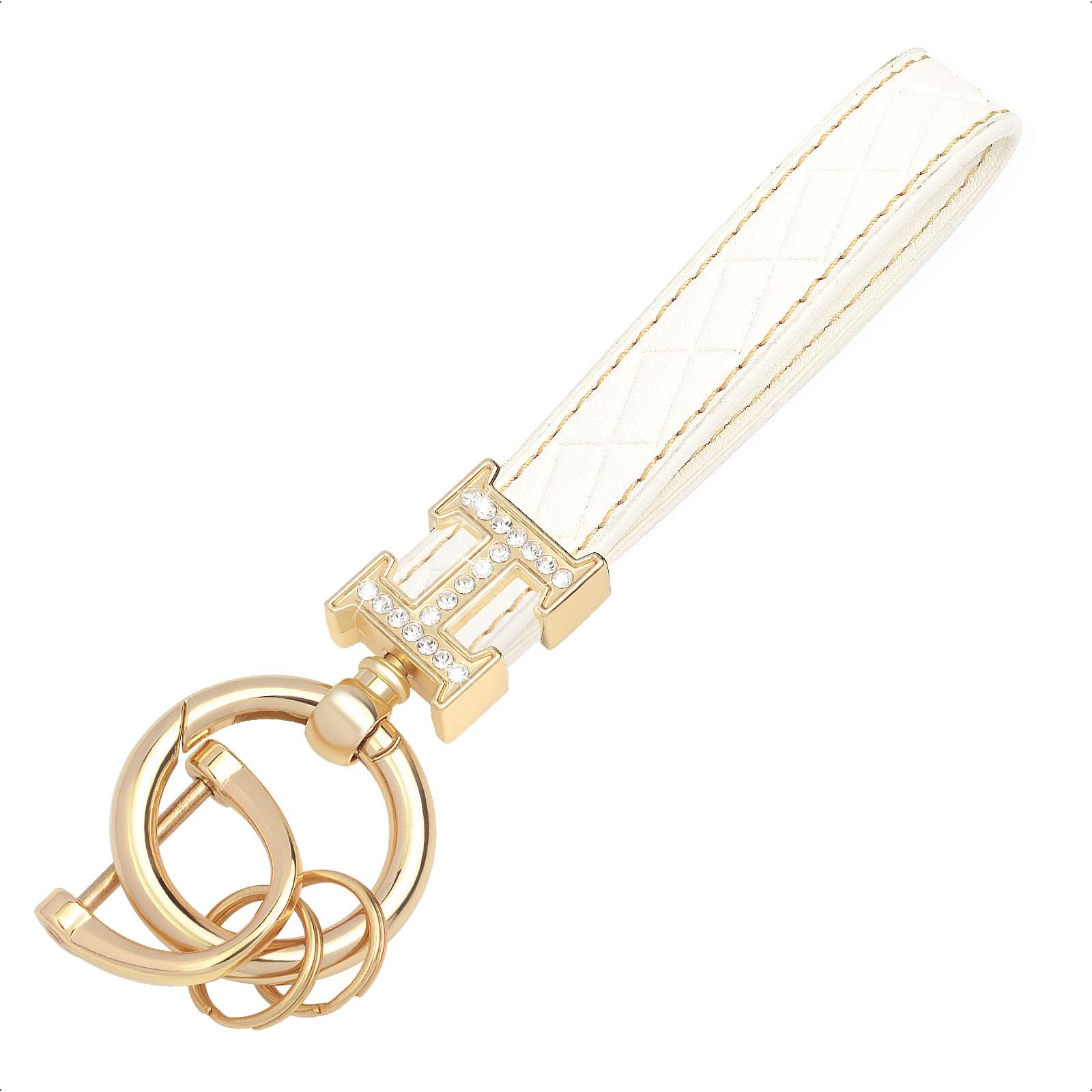 Amazon.com: SK CUSTOM Gold Bling Rhinestones keychain Fingerprint ...