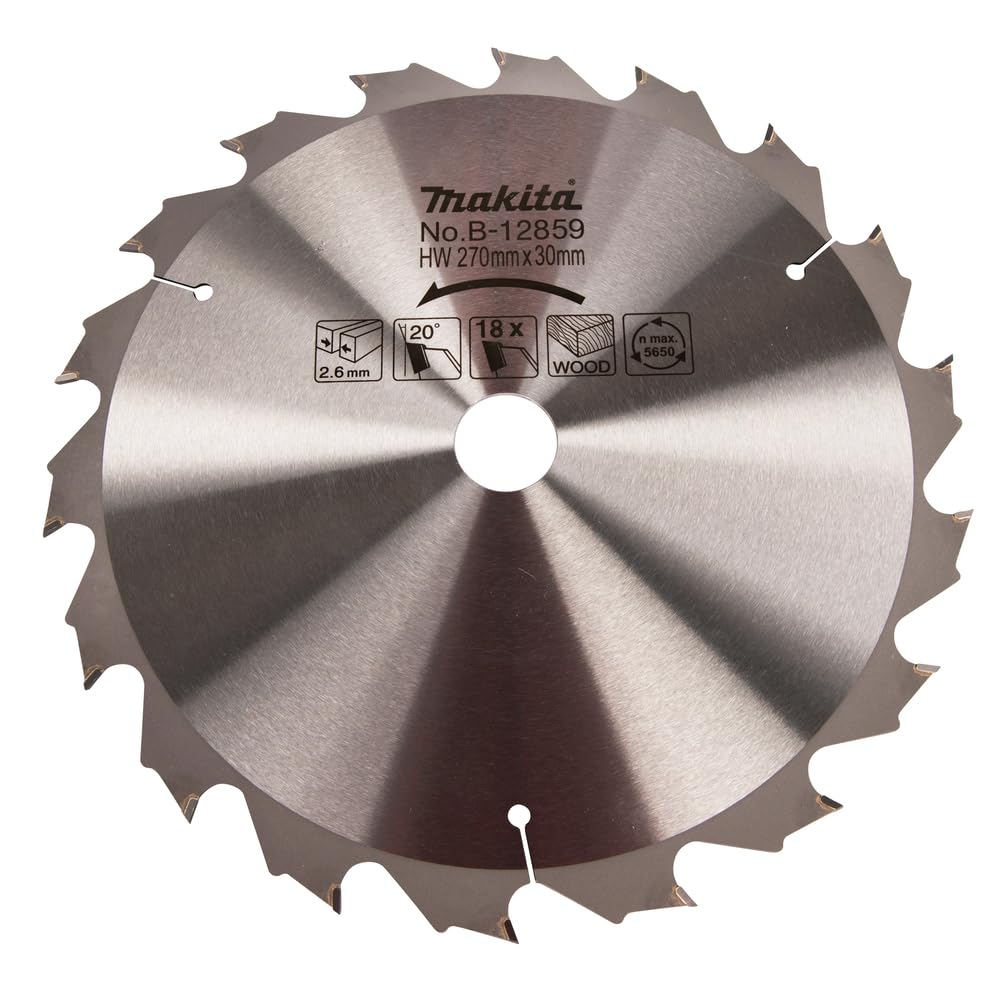 Makita B-12859 Standard Circular Saw Blade T.C.T. 270 x 30 mm Wood 18T