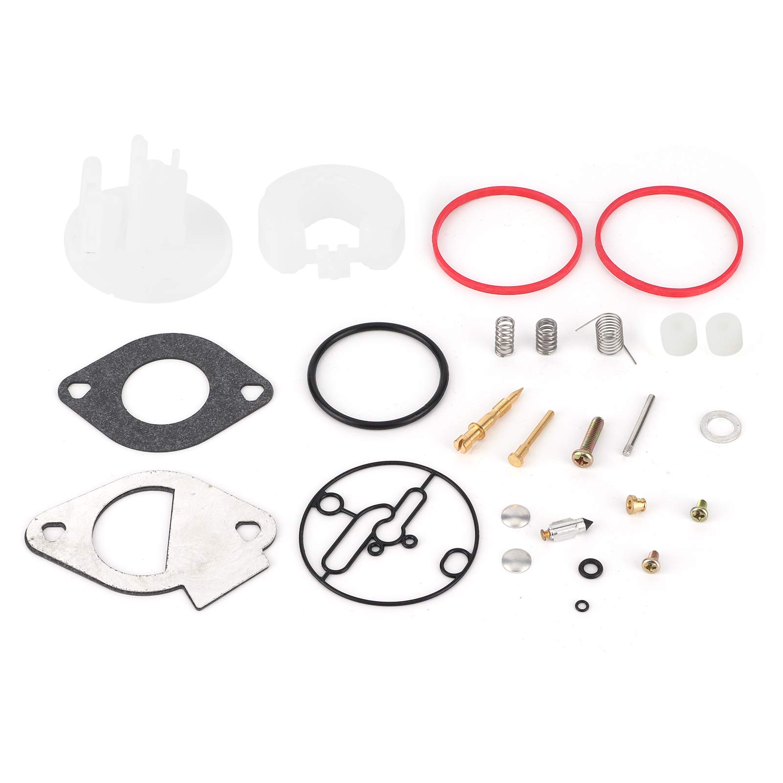 Zestaw naprawczy gaźnika, zestaw naprawczy gaźnika Qiilu, zestaw naprawczy gaźnika pasuje do Briggs & Stratton 796184 796081 790727 główny remont Nikki