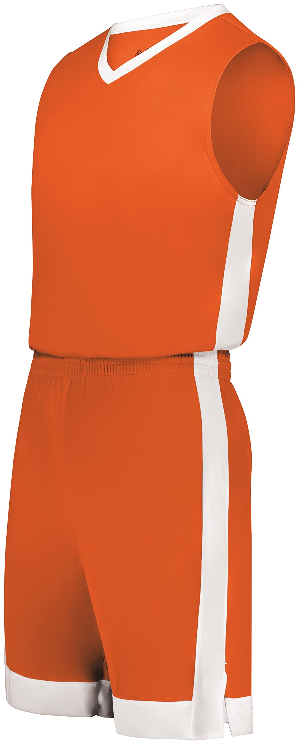 Augusta Sportswear Unisex-Adult Standard Match-Up Basketball Shorts, Orange/White, 2XL