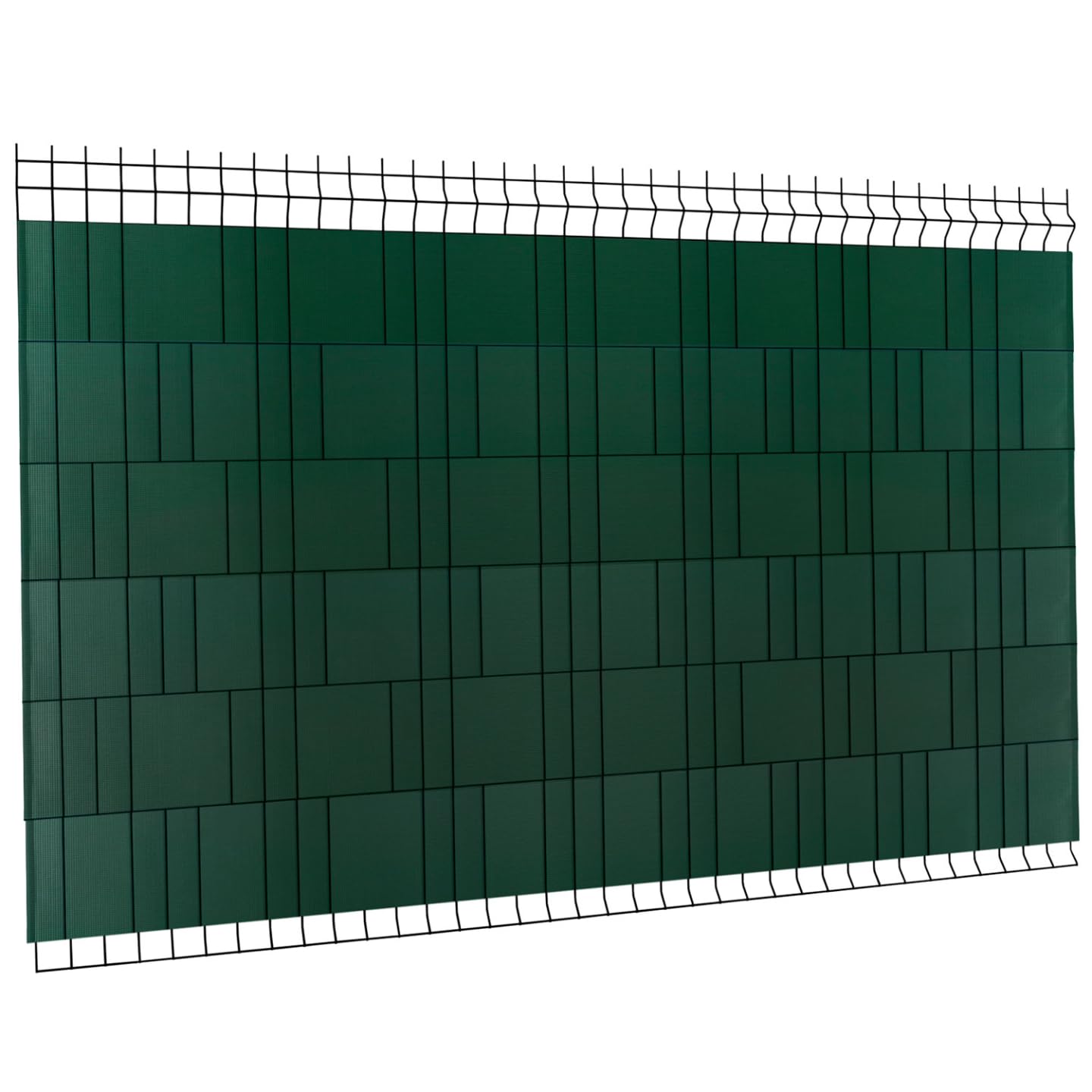 IDMarket - Kit de lamelles occultantes PVC Souples Vertes Horizontales 35 M