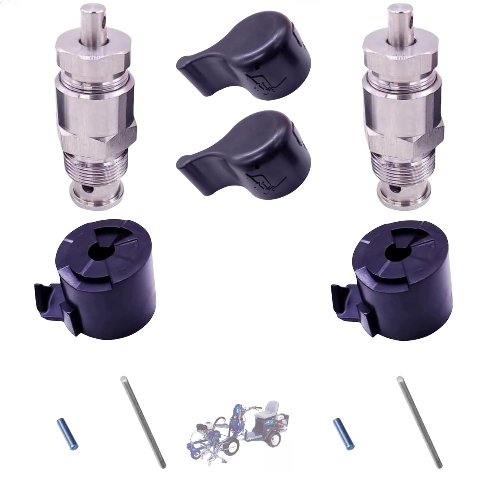 2 Sets QMTCYXGS 257352 Prime Spray Valve Aftermarket Drain Dump
