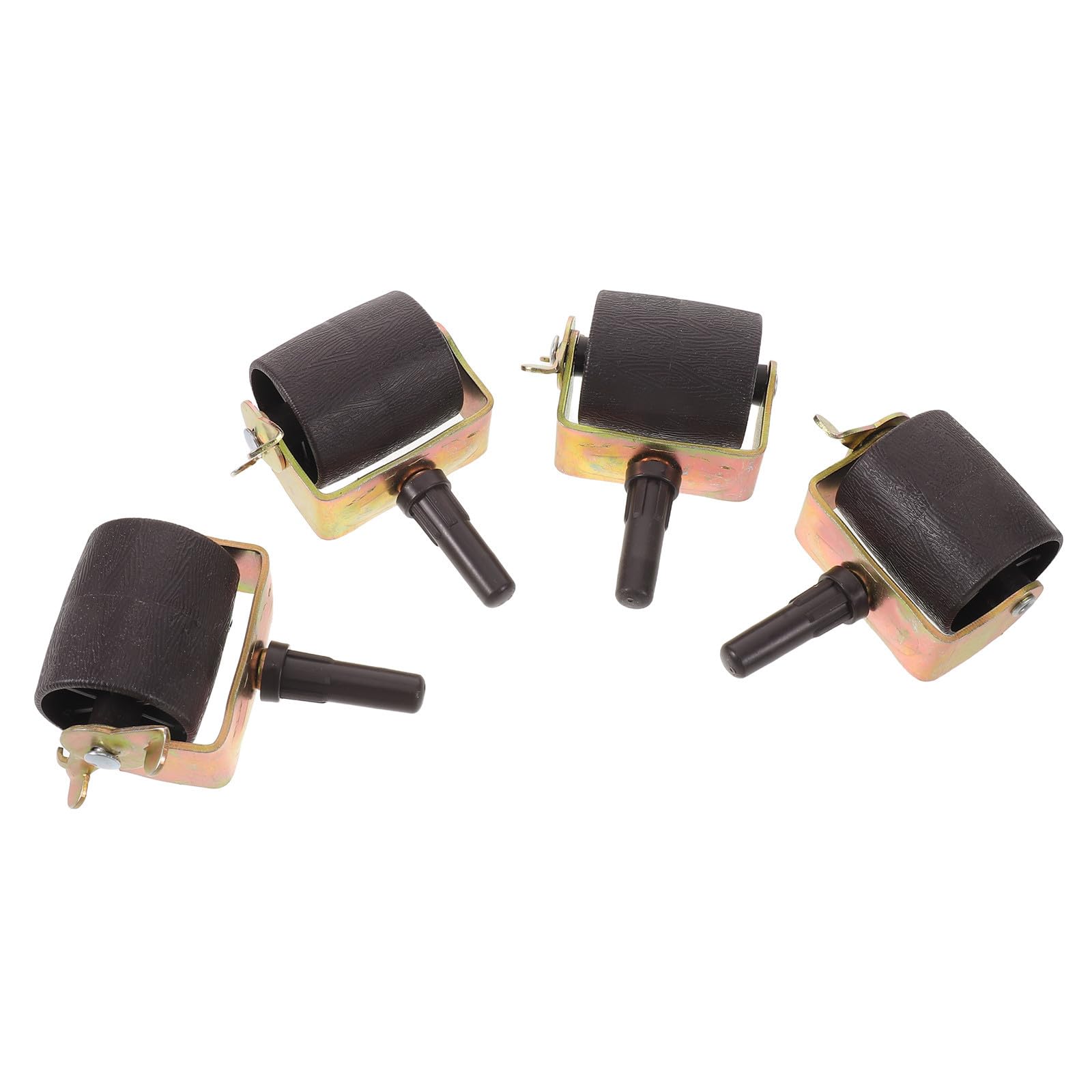 Roulettes de lit métal lot de 4 avec manchons pour meubles de chambre
