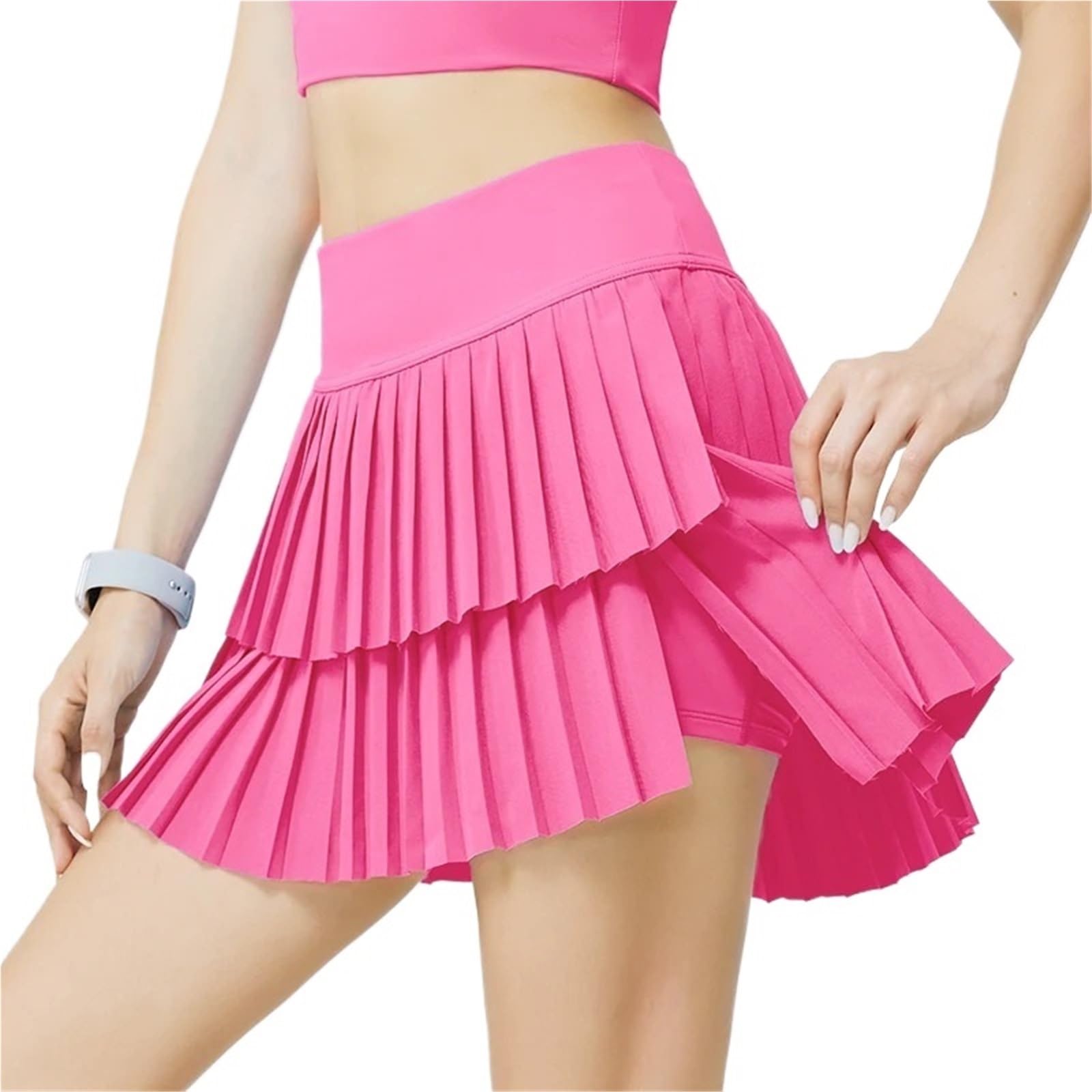 Falda Plisada Deportiva for Mujer, Faldas de Tenis Cintura Alta for Exteriores, Falda para Mujer