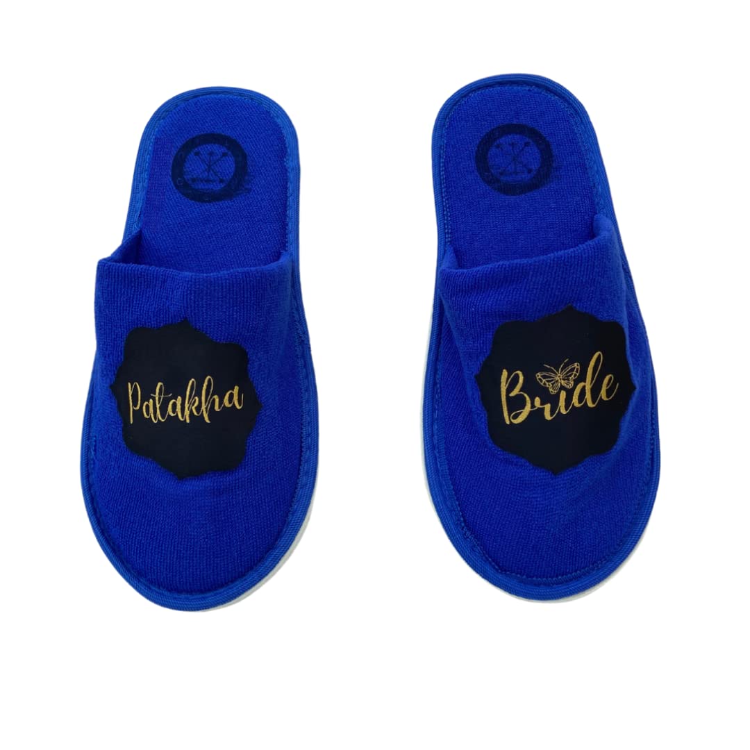 SQUETCH PATAKHA BRIDE Home Slippers For Women And Props For Wedding Shoot & Gifting (Blue, numeric_8) (B0B42GKXJM) Amazon Price History, Amazon Price Tracker