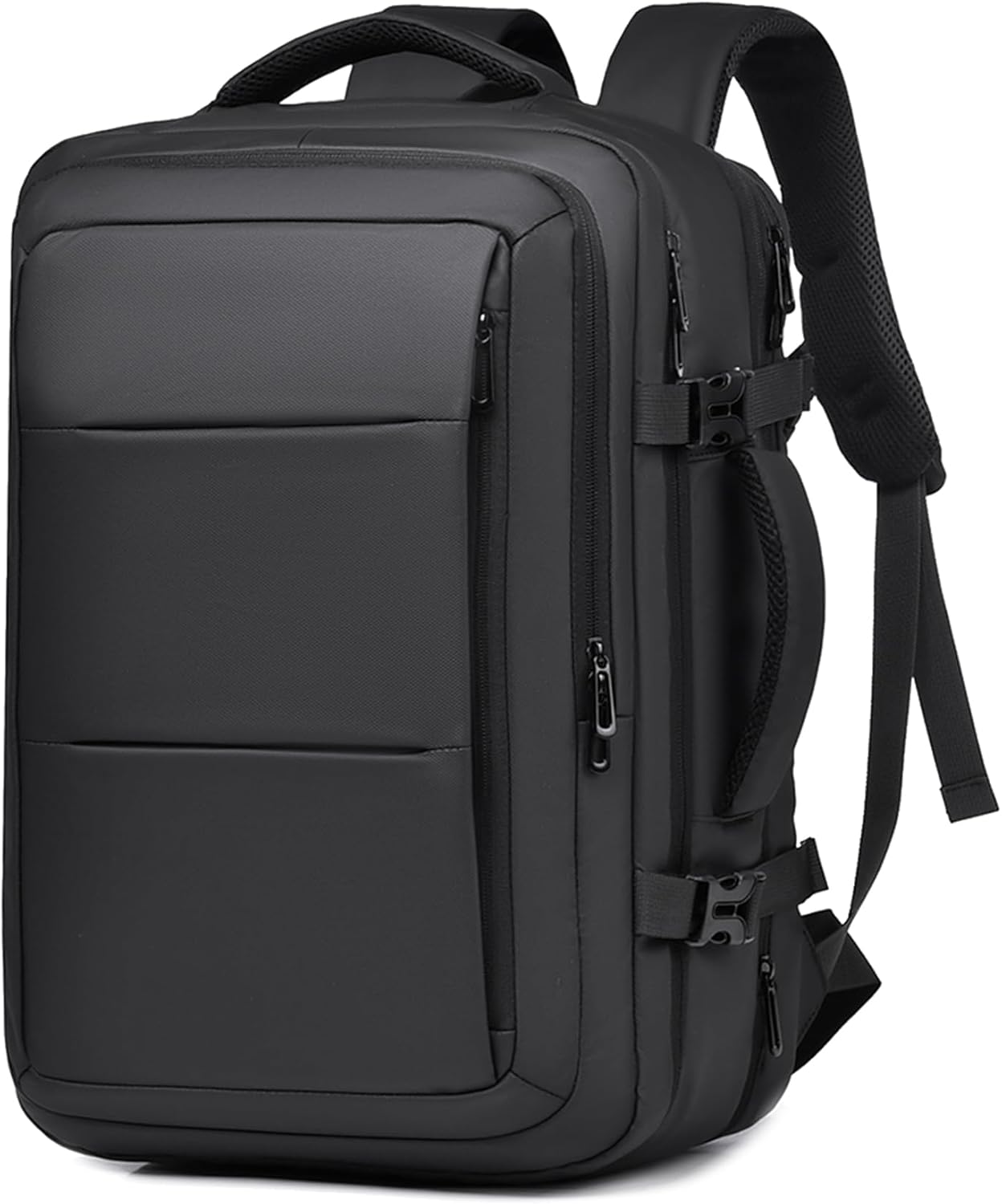 40L Travel Backpack, Flight Approved Carry On Backpack for Men & Women, Expandable, Water-Resistant, Laptop Travel Bag (Black) - Image 1 of 8