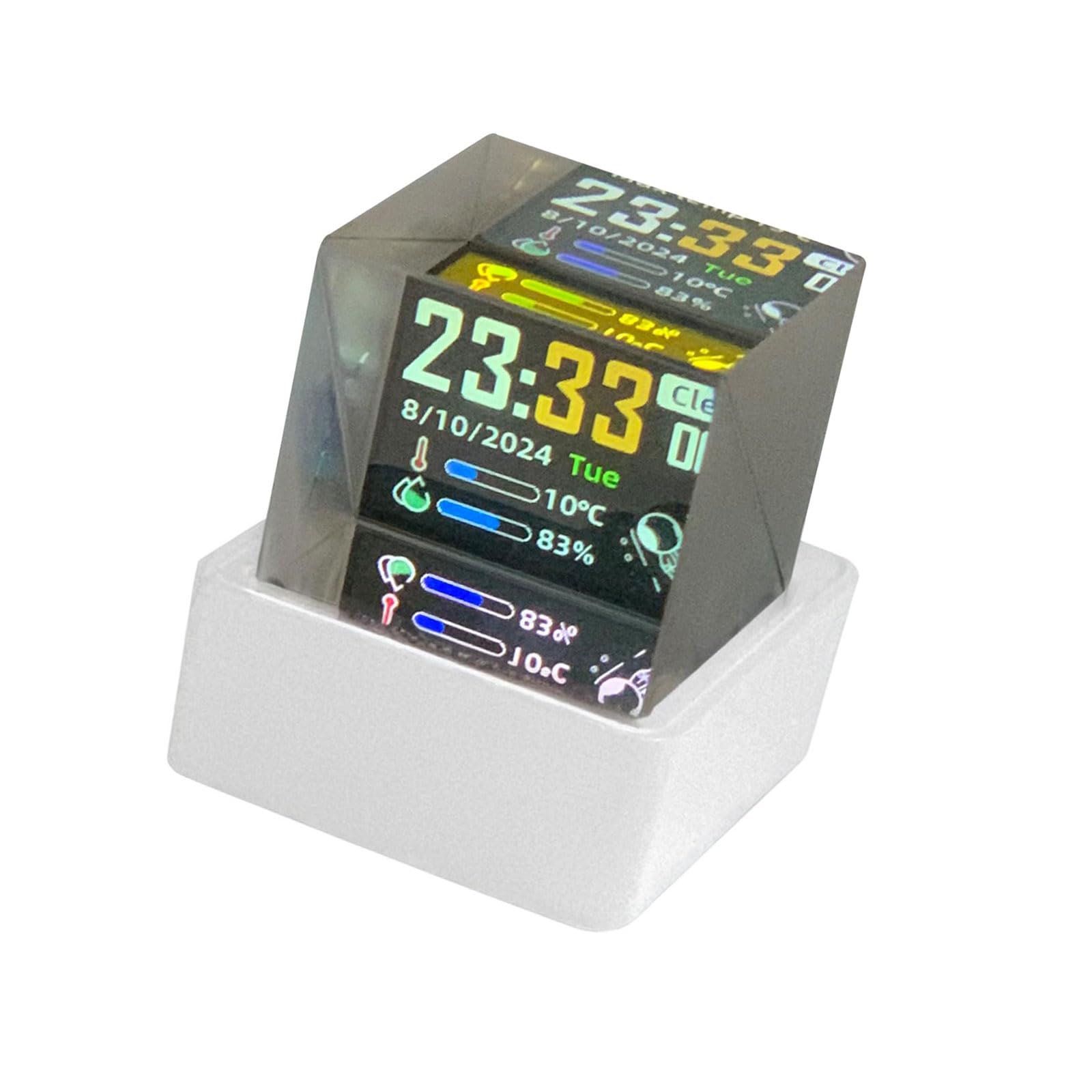 Reloj con animaciones de regalo electrónicas y estación meteorológica WiFi para sorprender