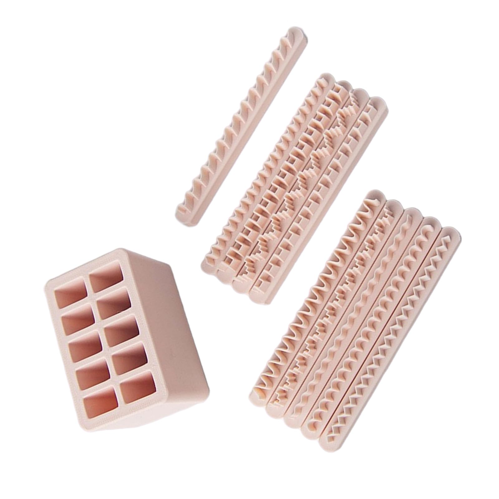 Juego de moldes de arcilla PLA creativos con 10 moldes para accesorios de manualidades y decoración, accesorios de arcilla creativos