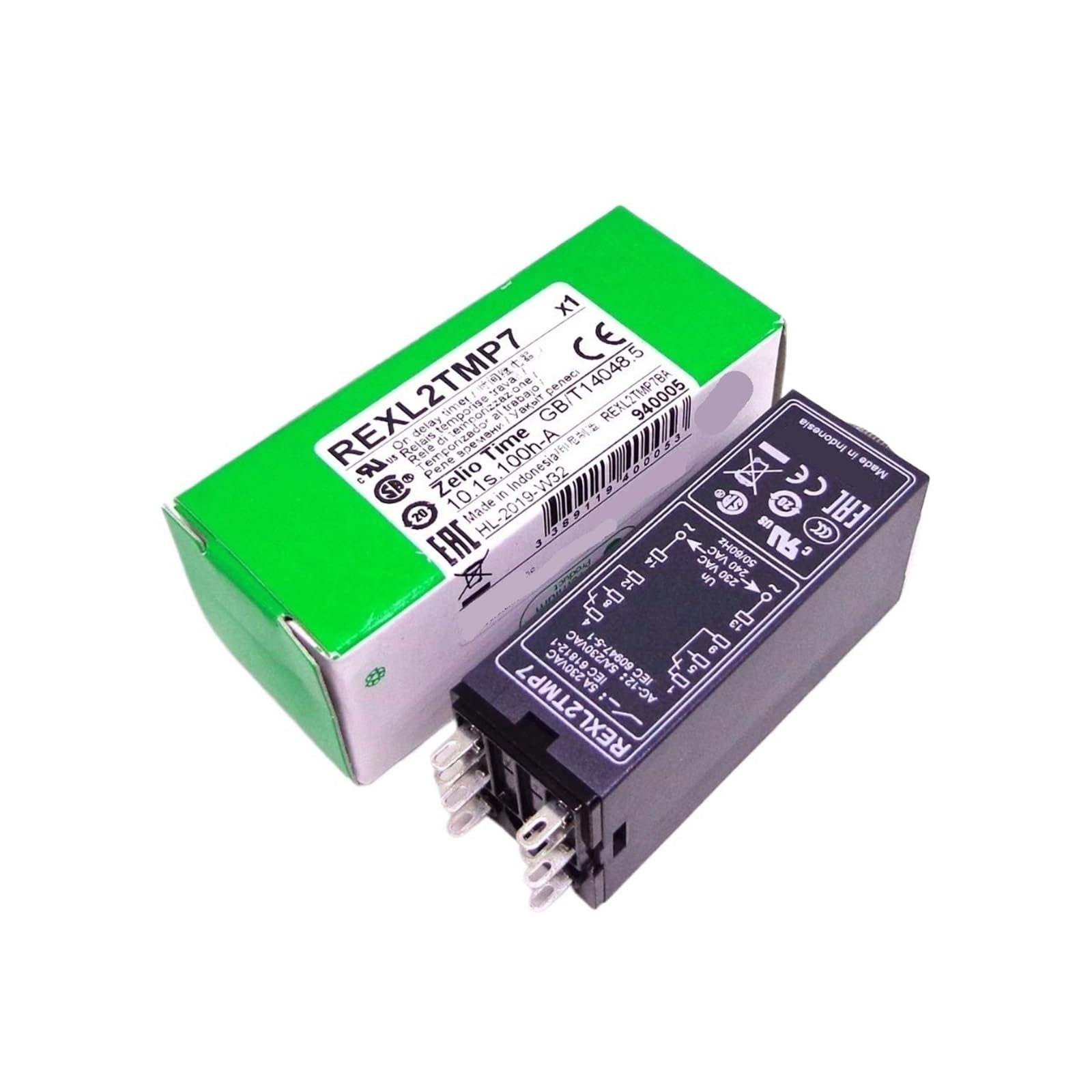 NACODLUL 1pcs REXL2TMBD 24VDC REXL2TMP7 230VAC 0.1S-100H REXL2TMF7 RXZE1M2C TIME Relay