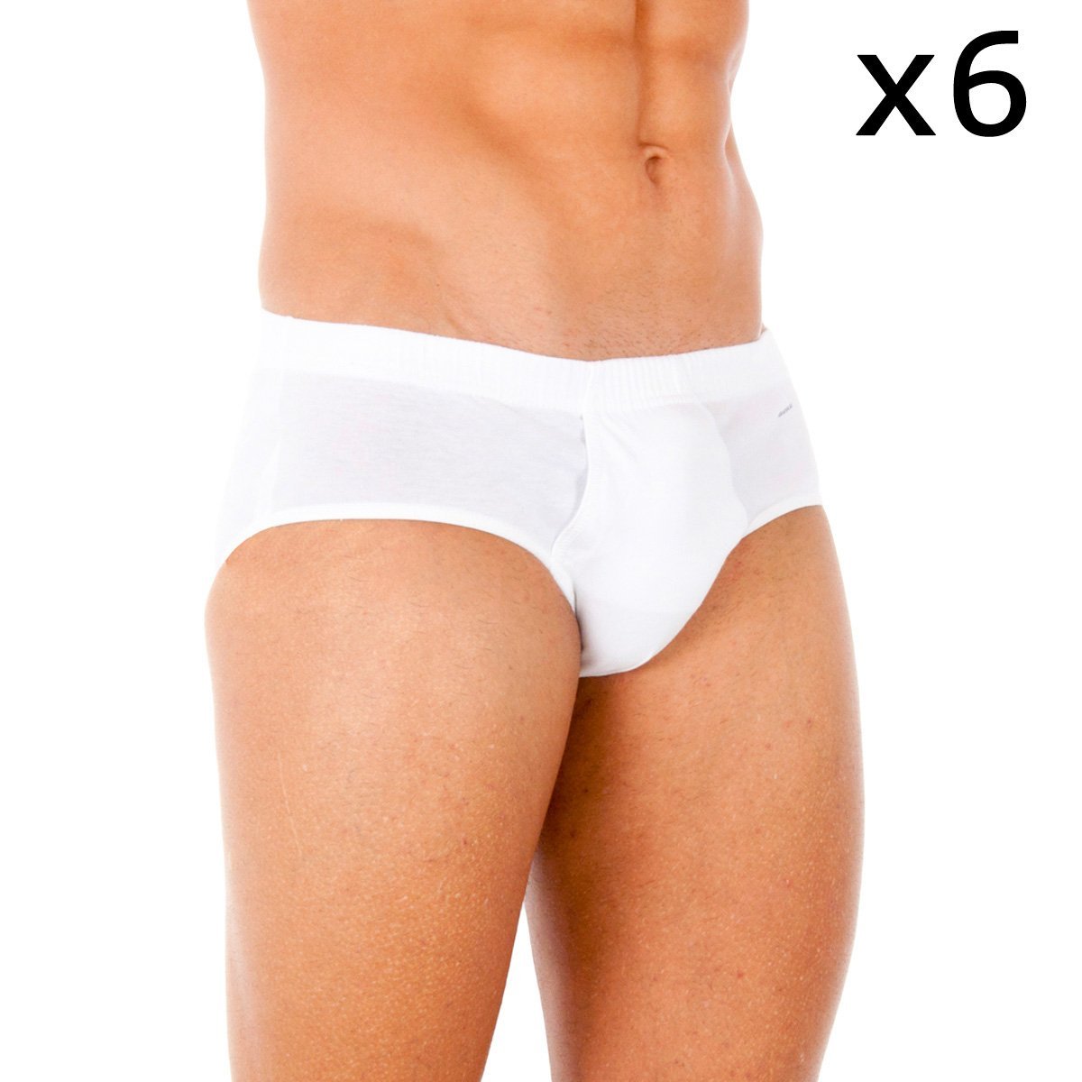 Abanderado Pack de 6 Calzoncillos Slip Abiertos 527 algodón