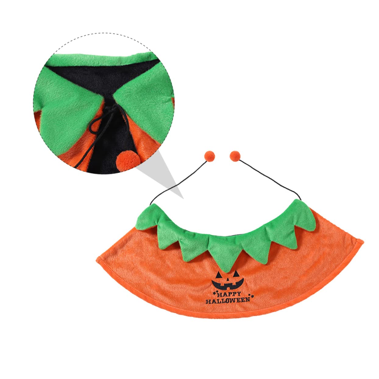 POPETPOP 3Pcs Accessori Per Il Cani Cartoni Animati Decorazione Regali Cat Cape Festival Orange Abbigliamento Decorazioni Divertente Pet Gattino Gatti Doppio Mantello Partito