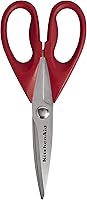 Vista 8 de Tijeras de cocina multiusos KitchenAid con funda protectora, tijeras de acero inoxidable duraderas, aptas para lavavajillas, mango de agarre suave