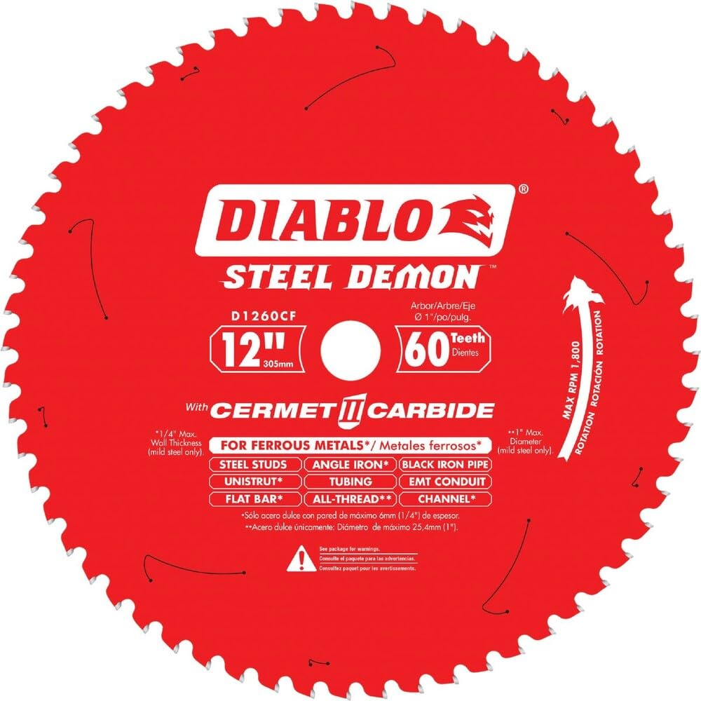 Diablo Steel Demon 12-Inch 60T Blade